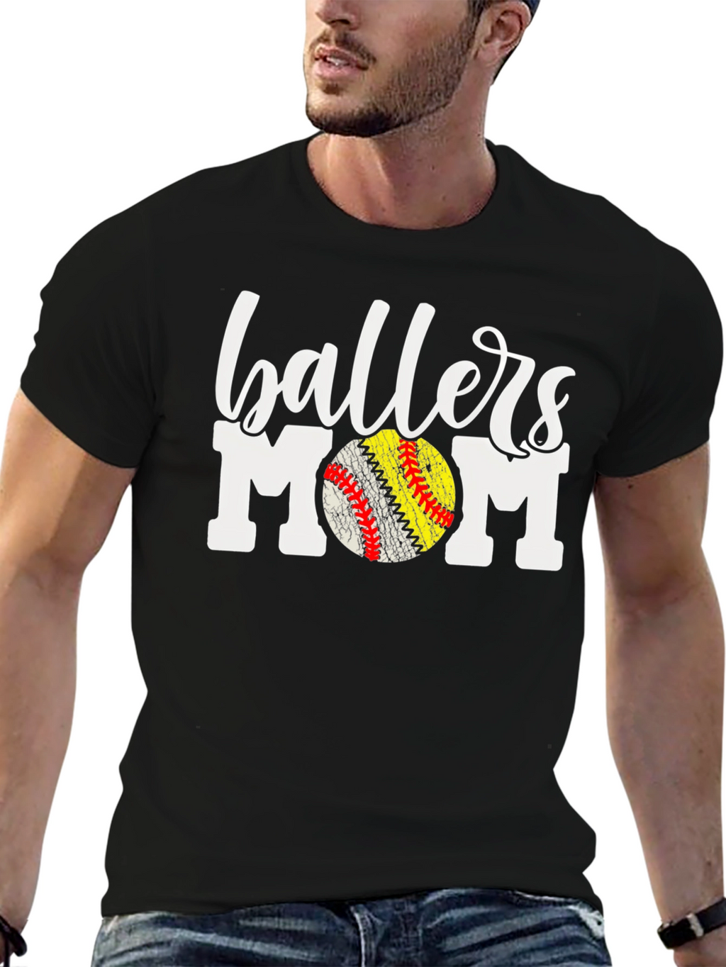 Ballers Mom Graphic T-Shirt
