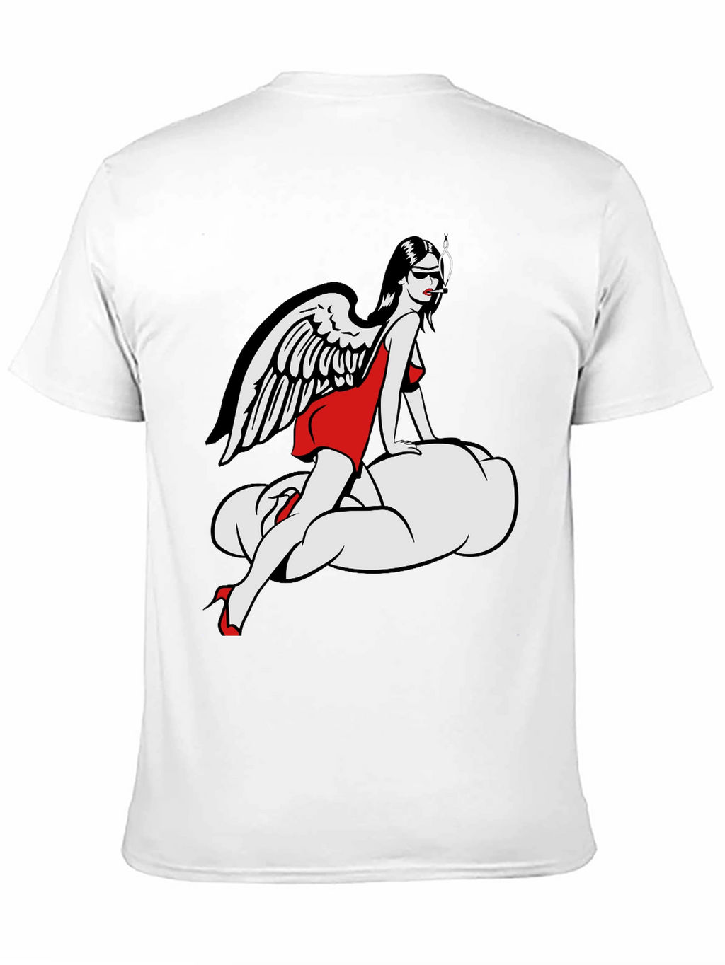 Angel on Cloud T-Shirt - Unique Graphic Tee