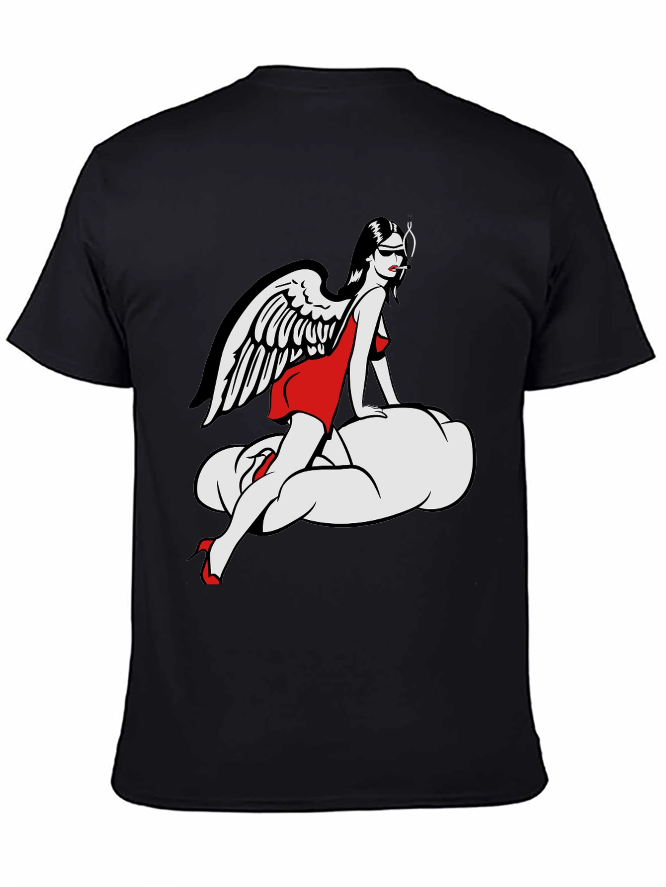 Angel on Cloud T-Shirt - Unique Graphic Tee