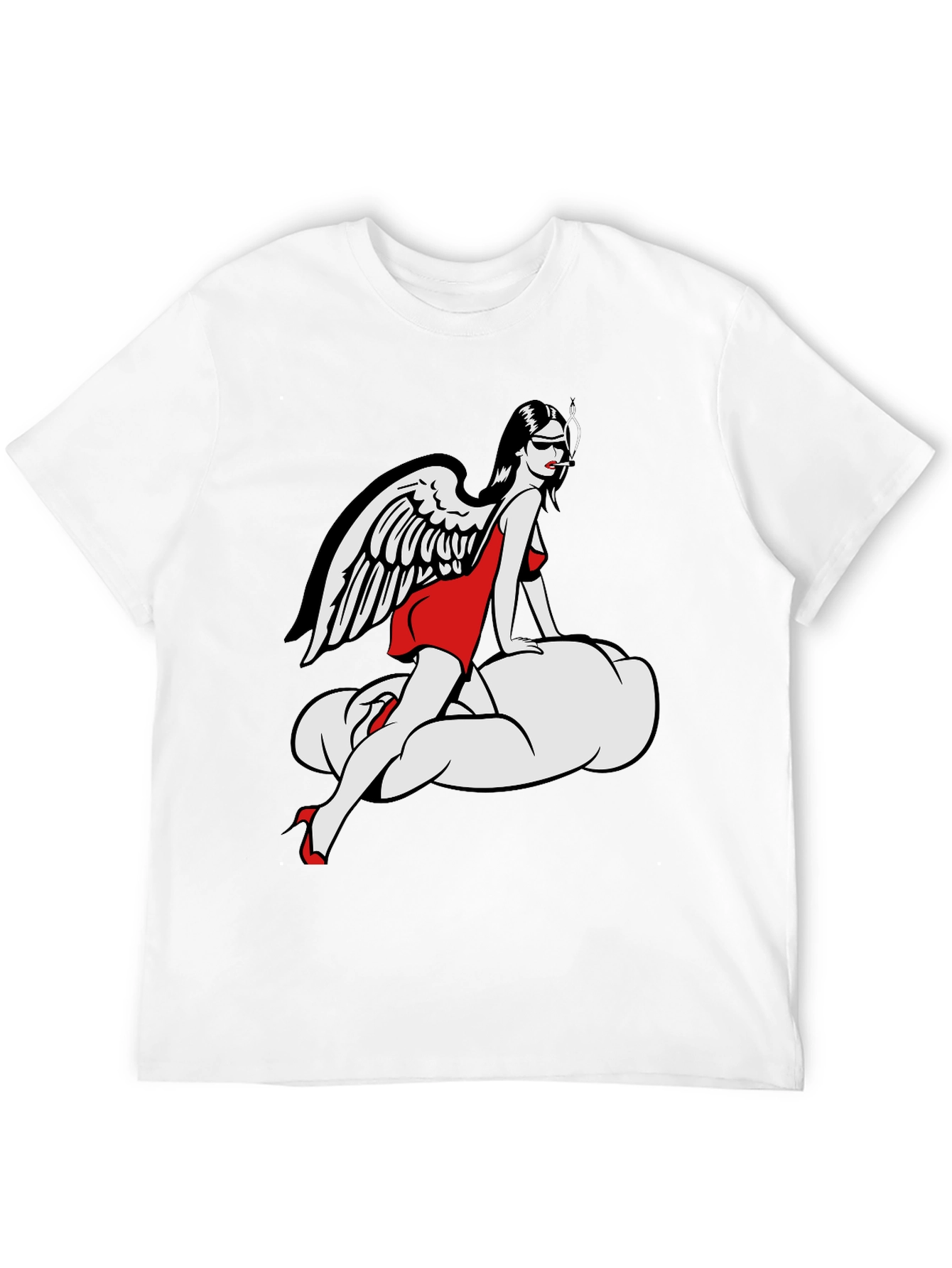 Angel on Cloud T-Shirt - Unique Graphic Tee