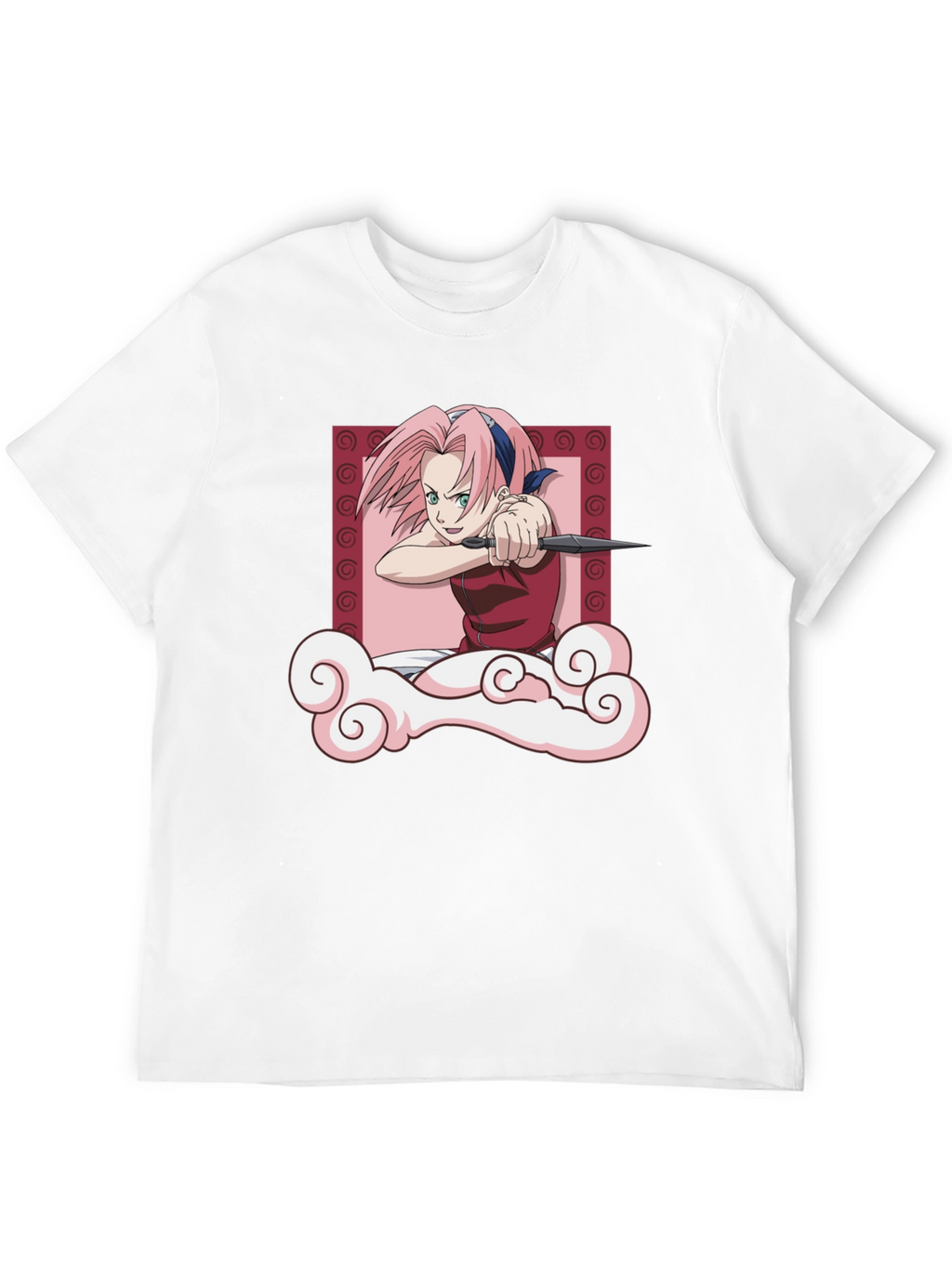 Sakura Haruno Throwing Stars T-Shirt - Anime Tee