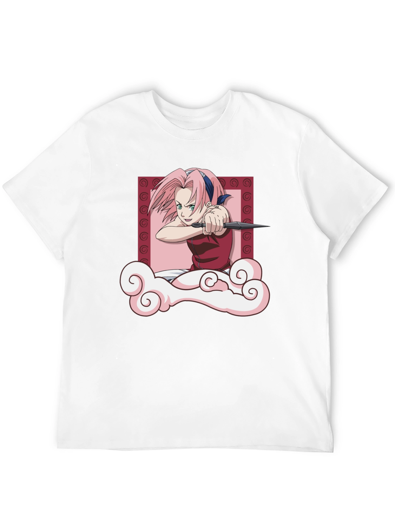 Sakura Haruno Throwing Stars T-Shirt - Anime Tee