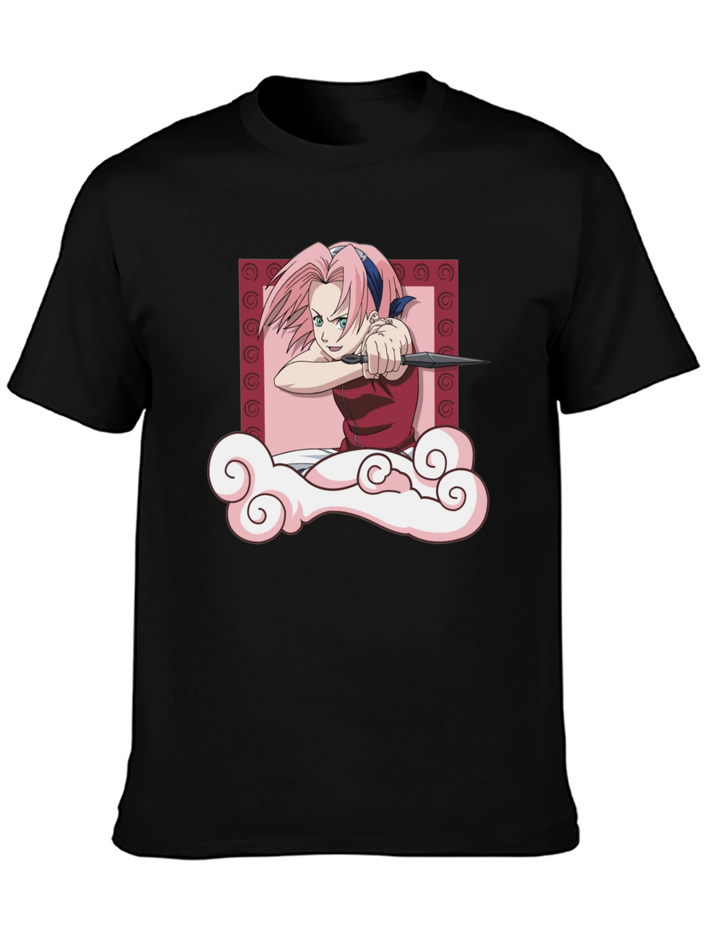Sakura Haruno Throwing Stars T-Shirt - Anime Tee