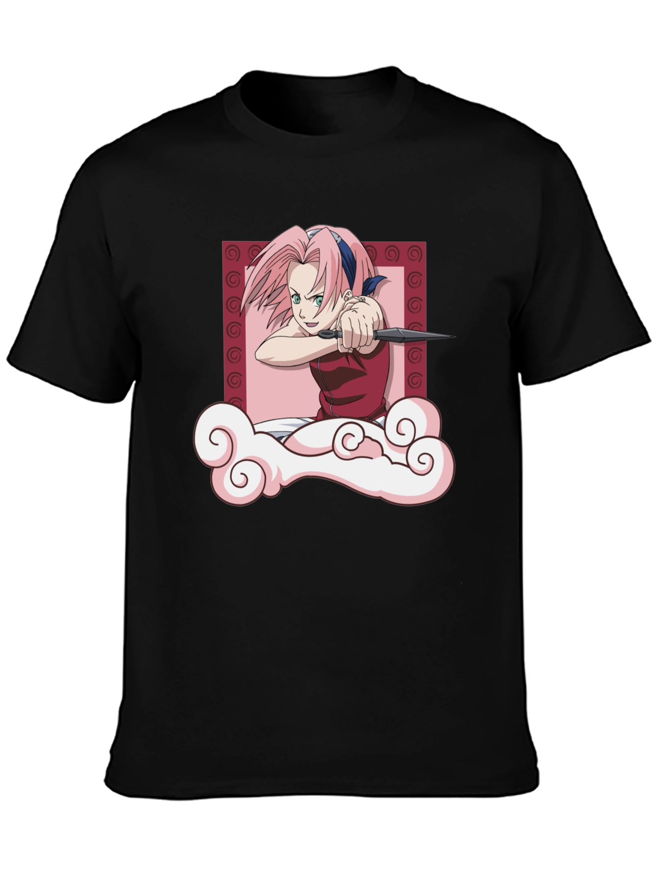 Sakura Haruno Throwing Stars T-Shirt - Anime Tee