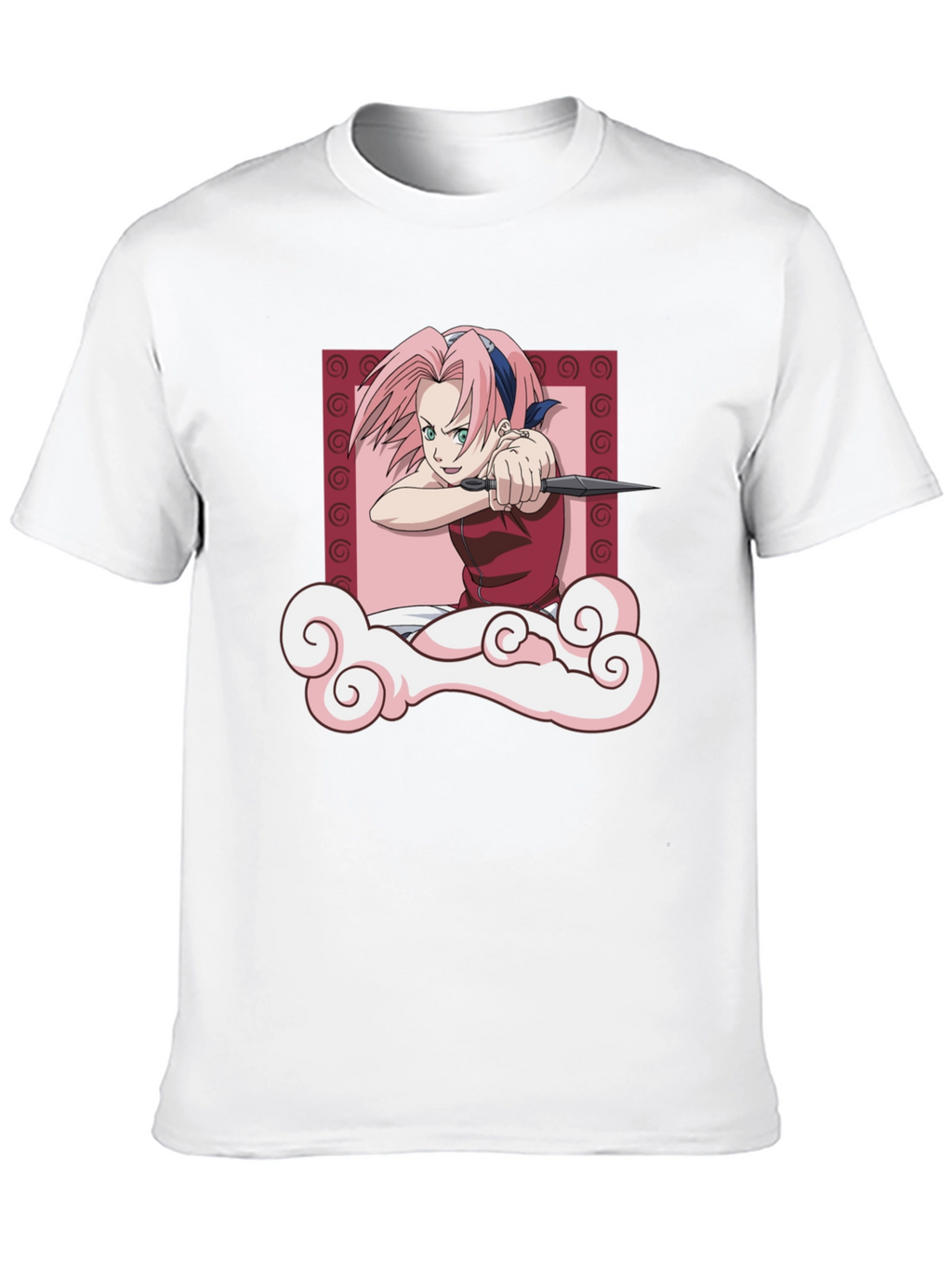 Sakura Haruno Throwing Stars T-Shirt - Anime Tee