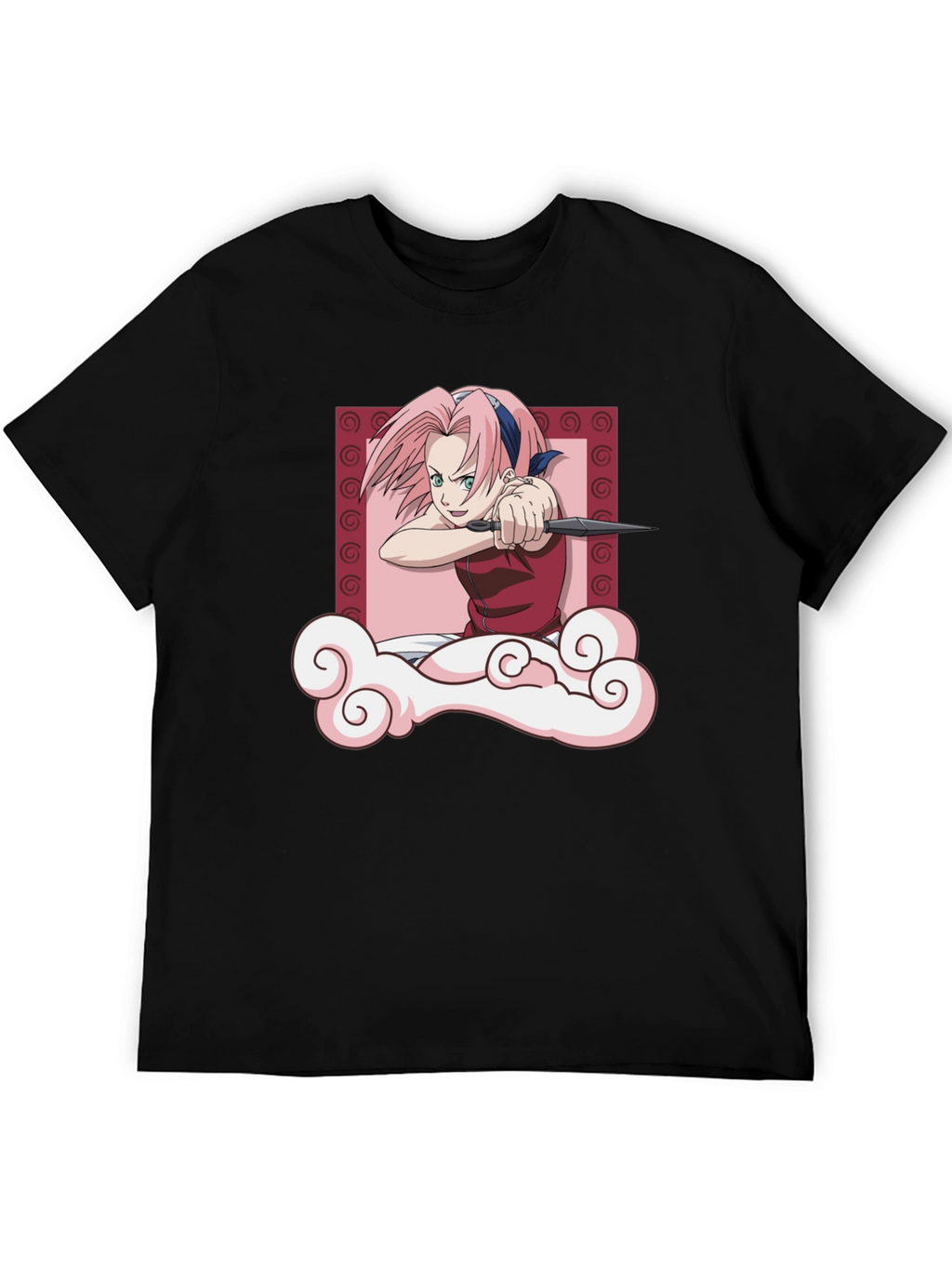 Sakura Haruno Throwing Stars T-Shirt - Anime Tee