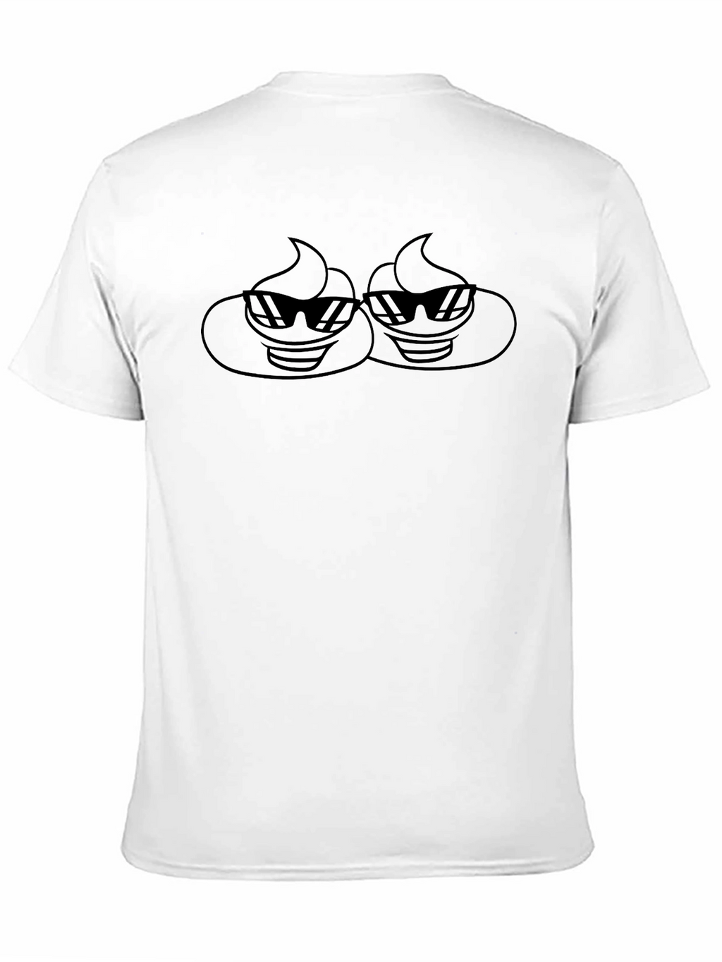 Cool Poo Emoji Graphic Black T-Shirt