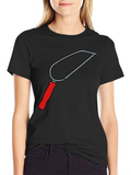 Saw Graphic Tee - Black Cotton Crew Neck