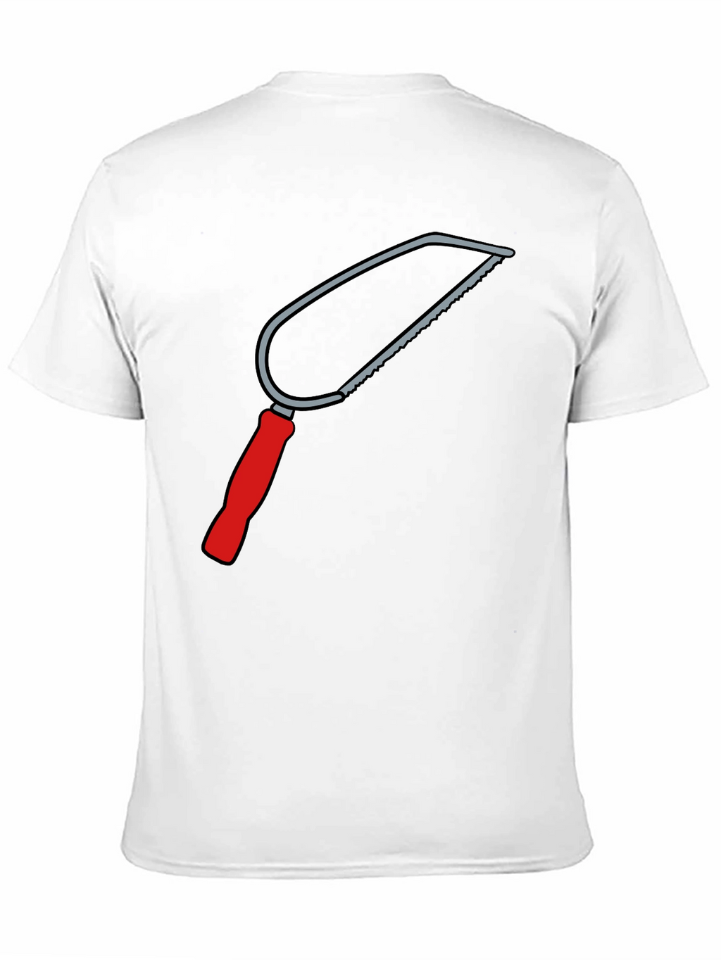 Saw Graphic Tee - Black Cotton Crew Neck