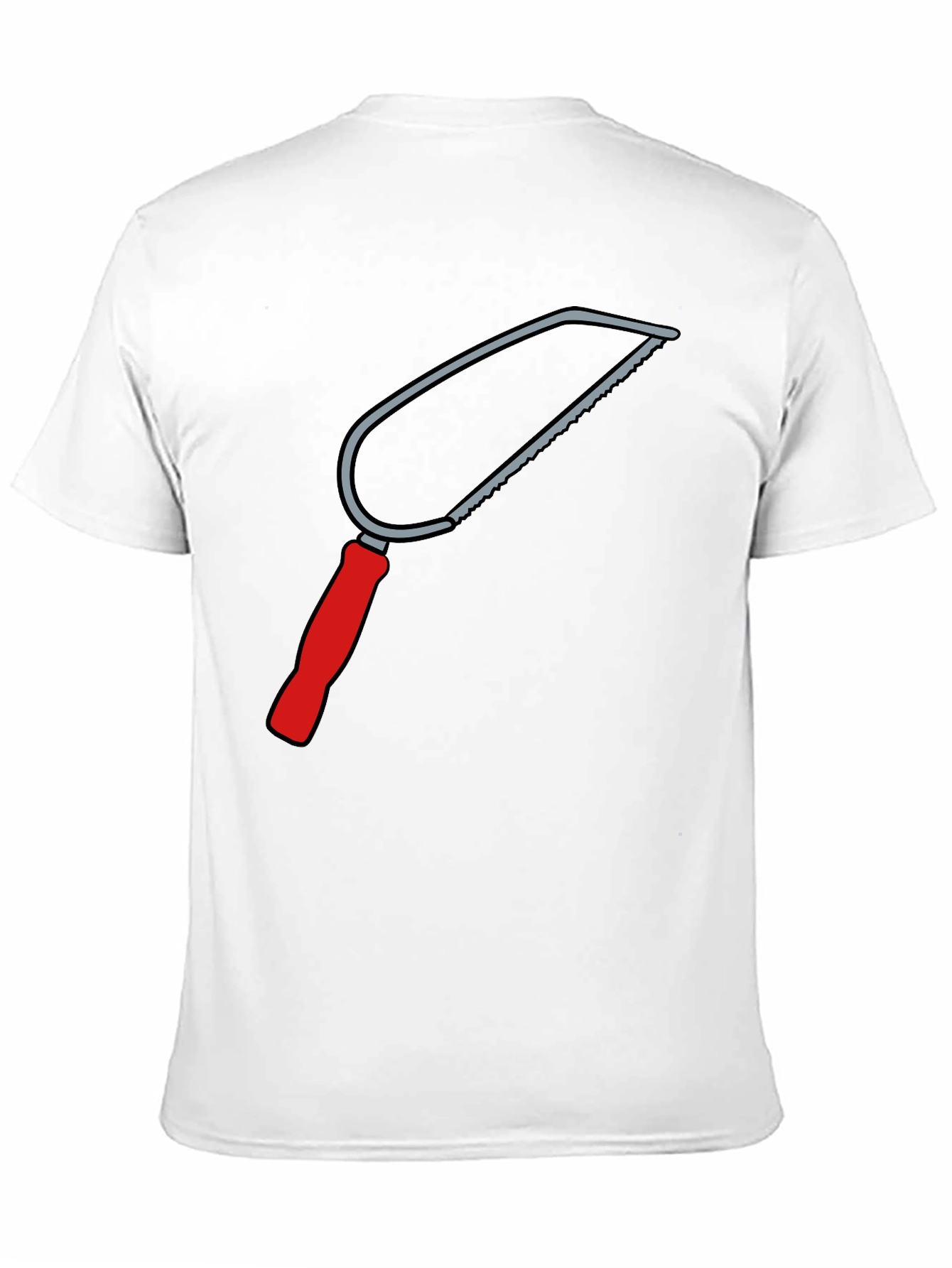 Saw Graphic Tee - Black Cotton Crew Neck