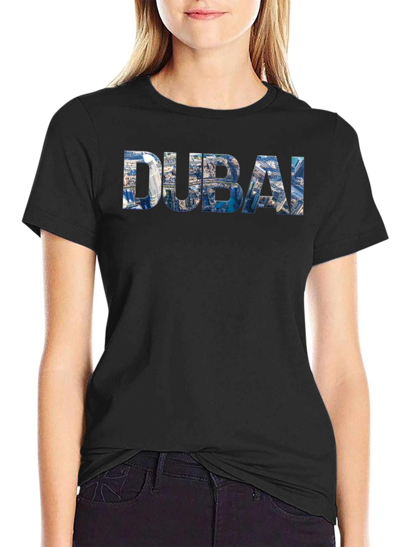 Dubai Cityscape T-Shirt - Modern Graphic Tee