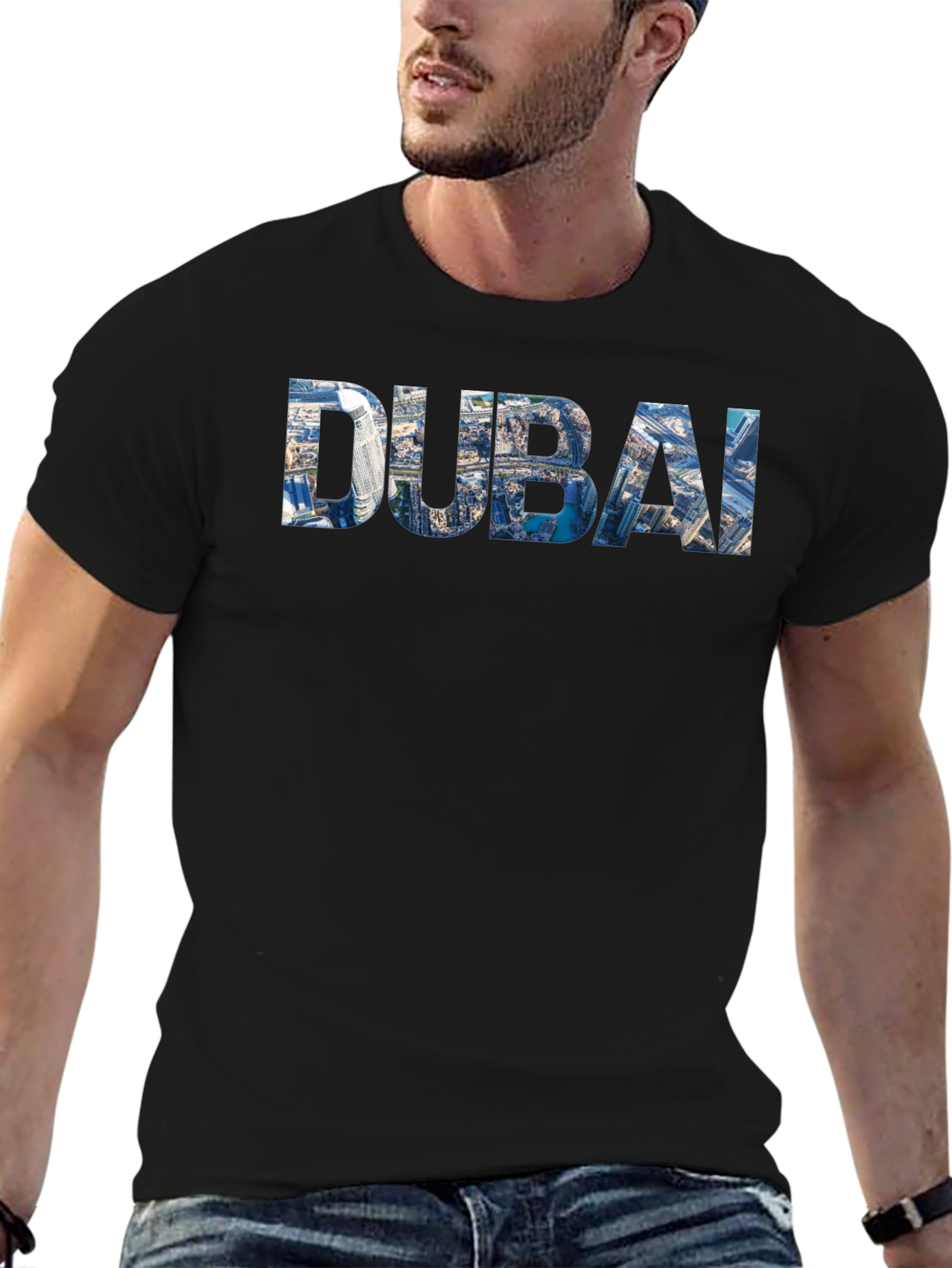 Dubai Cityscape T-Shirt - Modern Graphic Tee