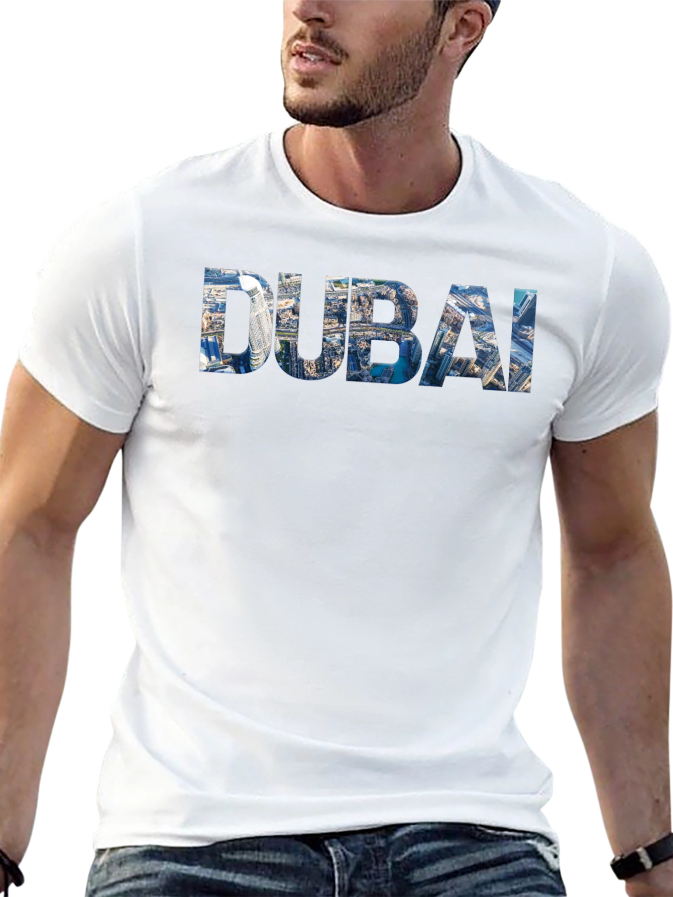Dubai Cityscape T-Shirt - Modern Graphic Tee
