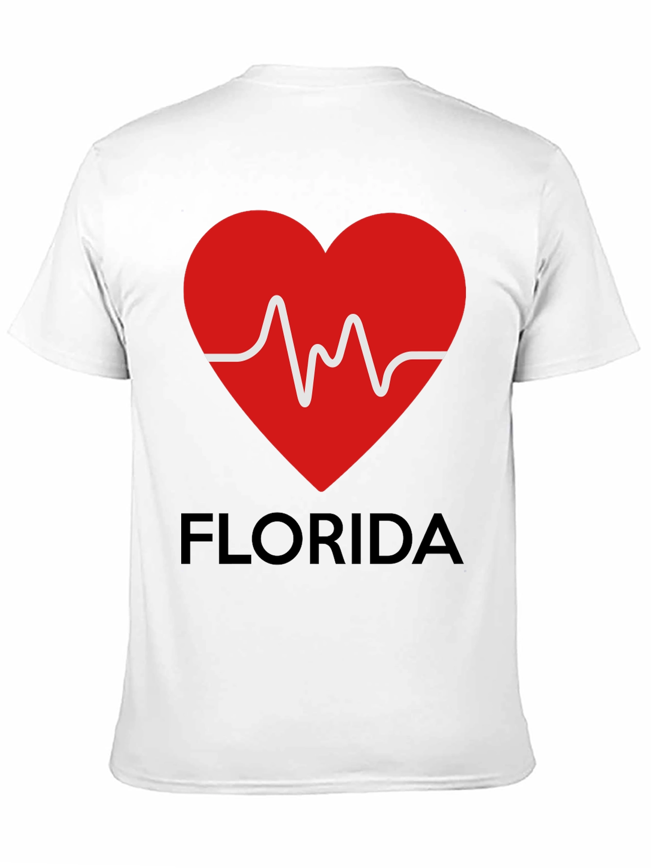 Florida Love Heartbeat Graphic T-Shirt