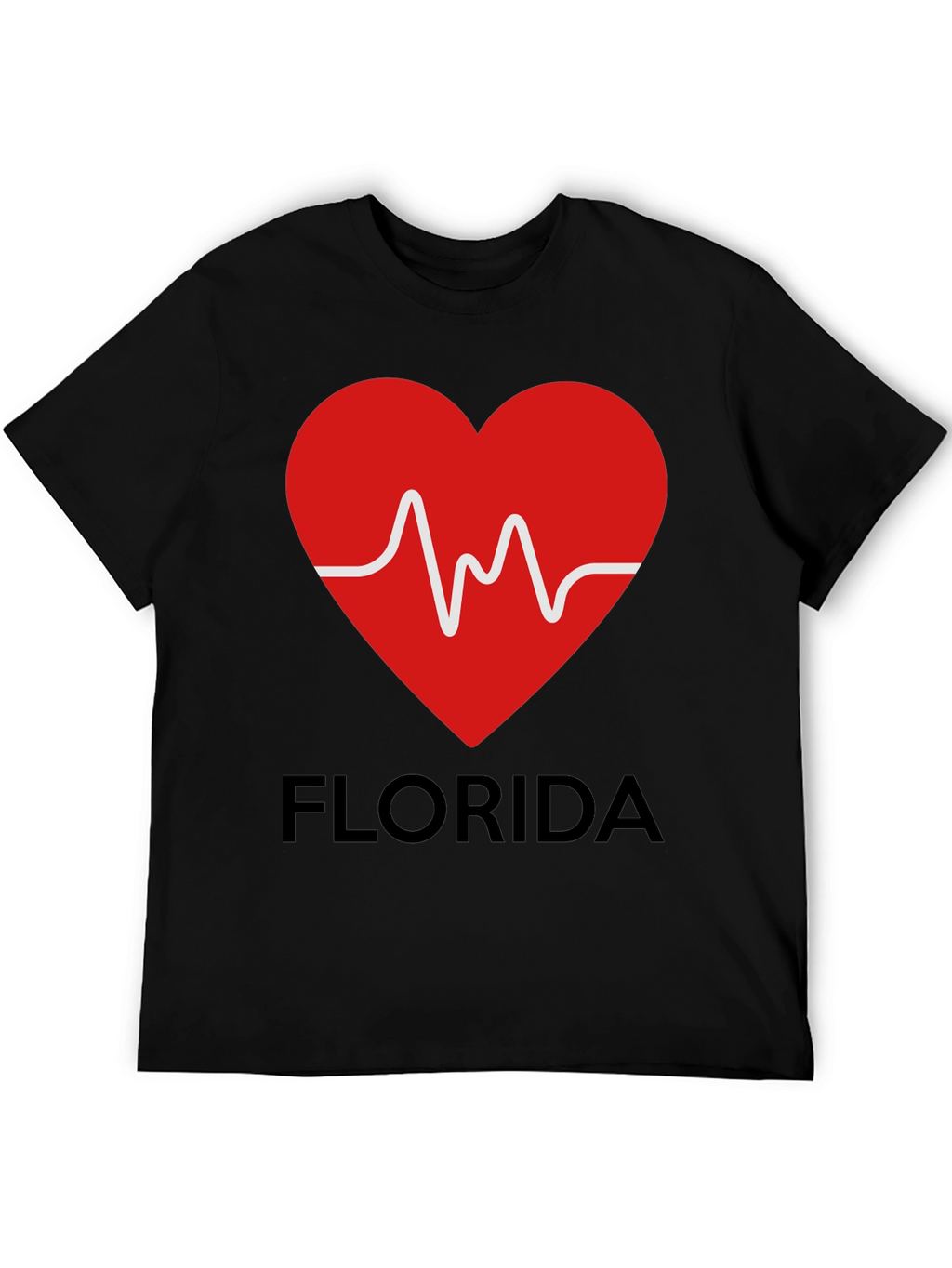 Florida Love Heartbeat Graphic T-Shirt