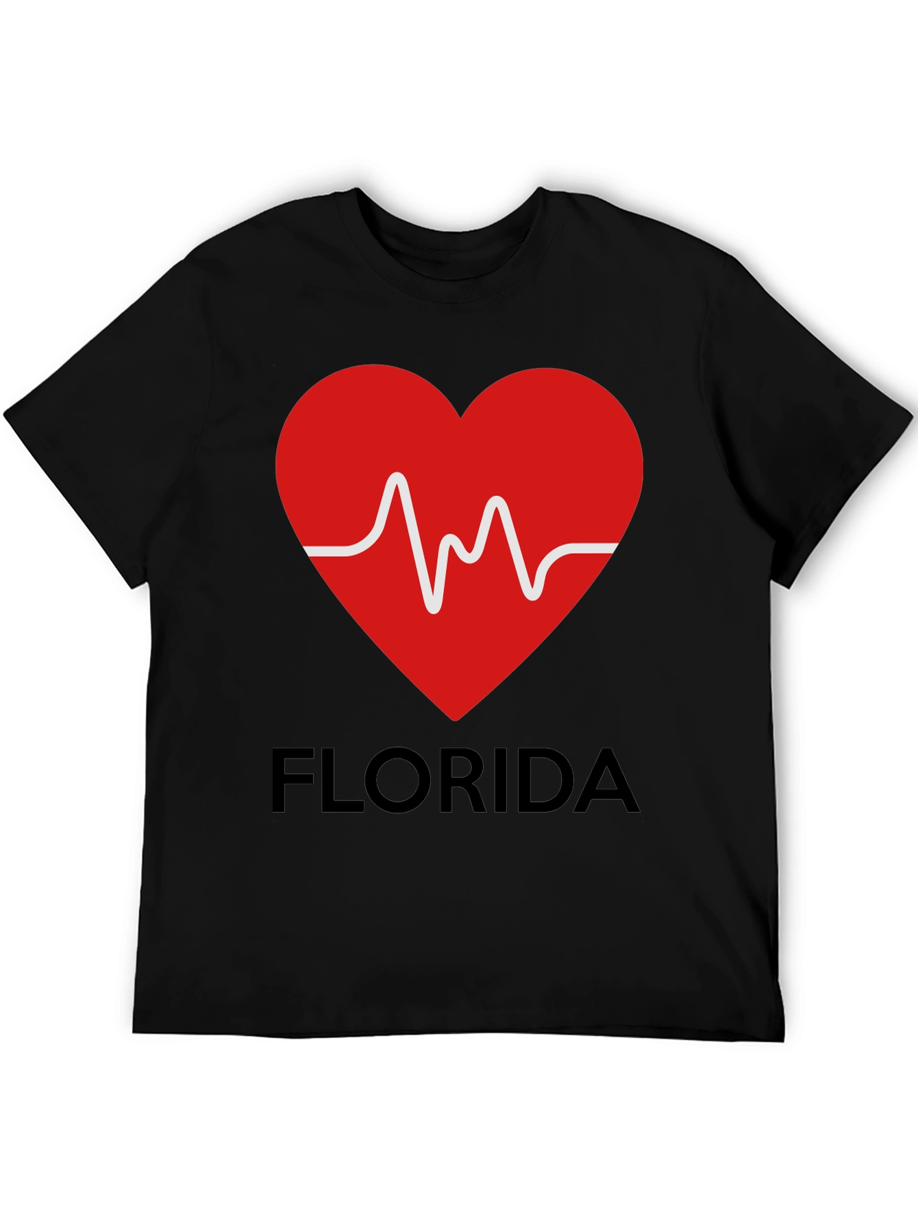 Florida Love Heartbeat Graphic T-Shirt