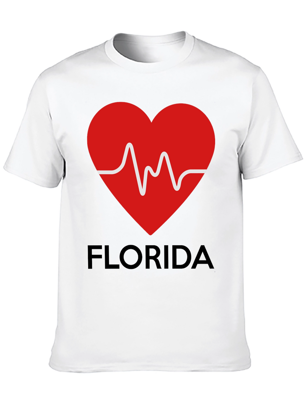 Florida Love Heartbeat Graphic T-Shirt