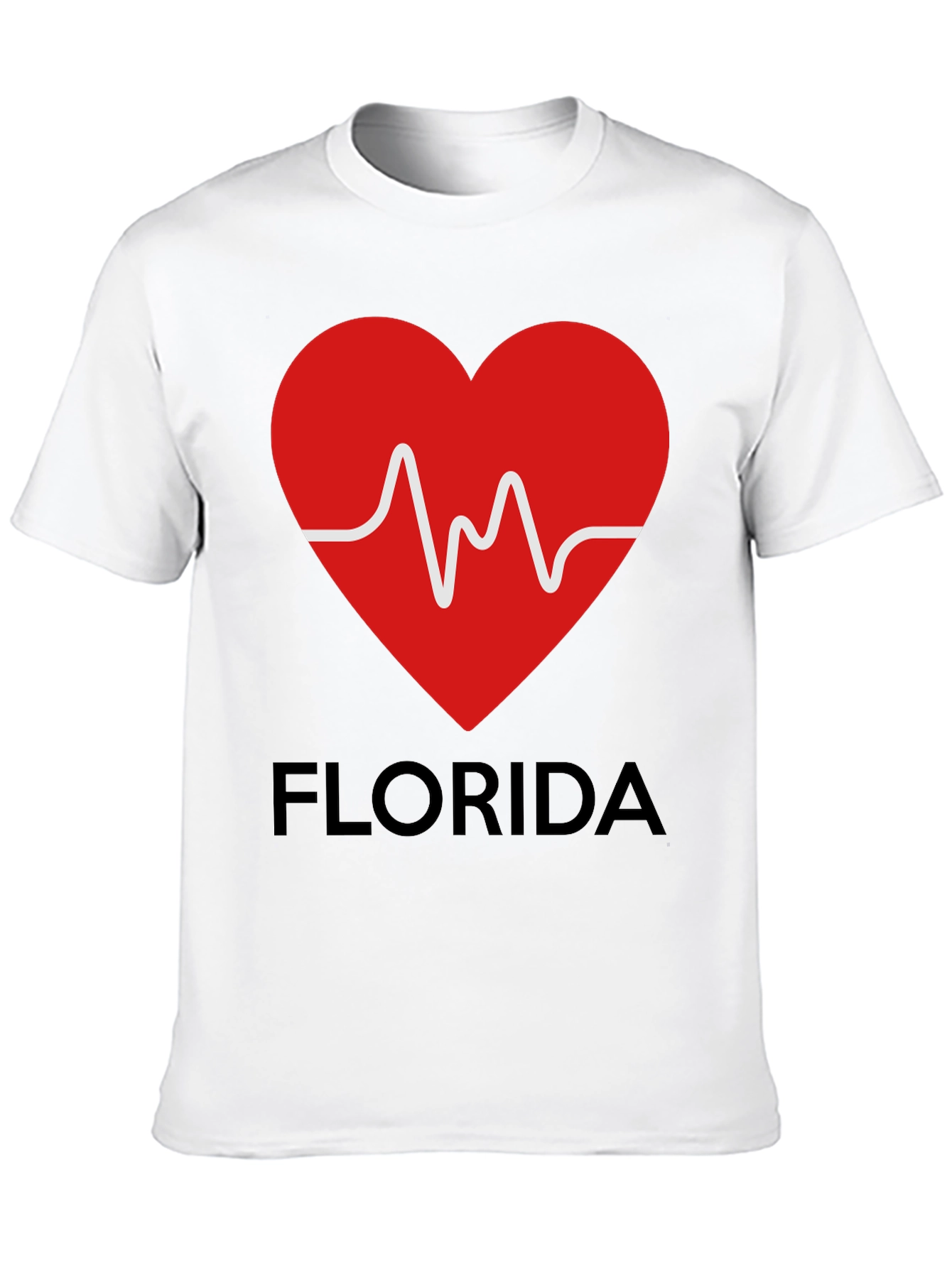 Florida Love Heartbeat Graphic T-Shirt