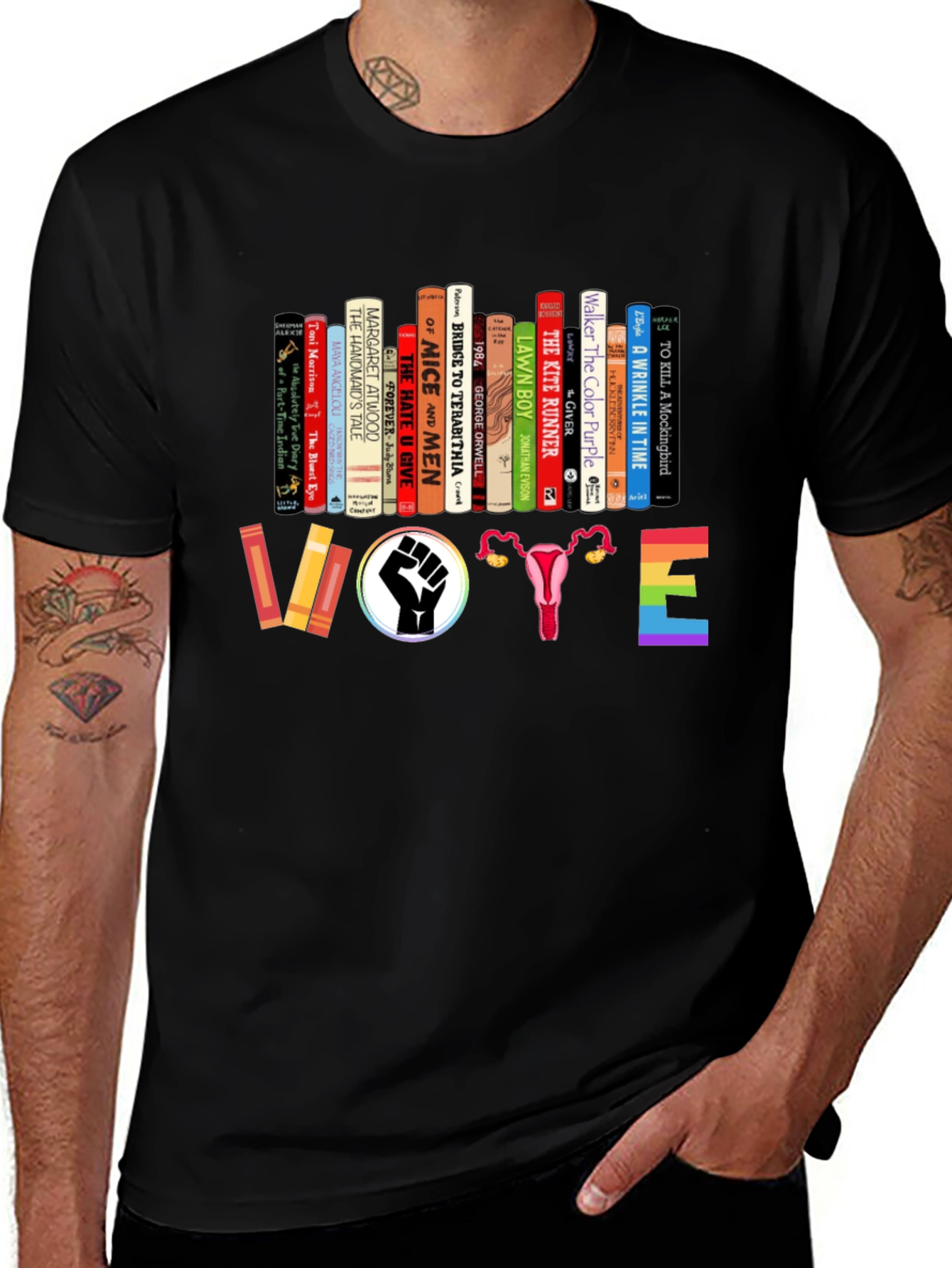 Feminist Book Lover Vote T-Shirt