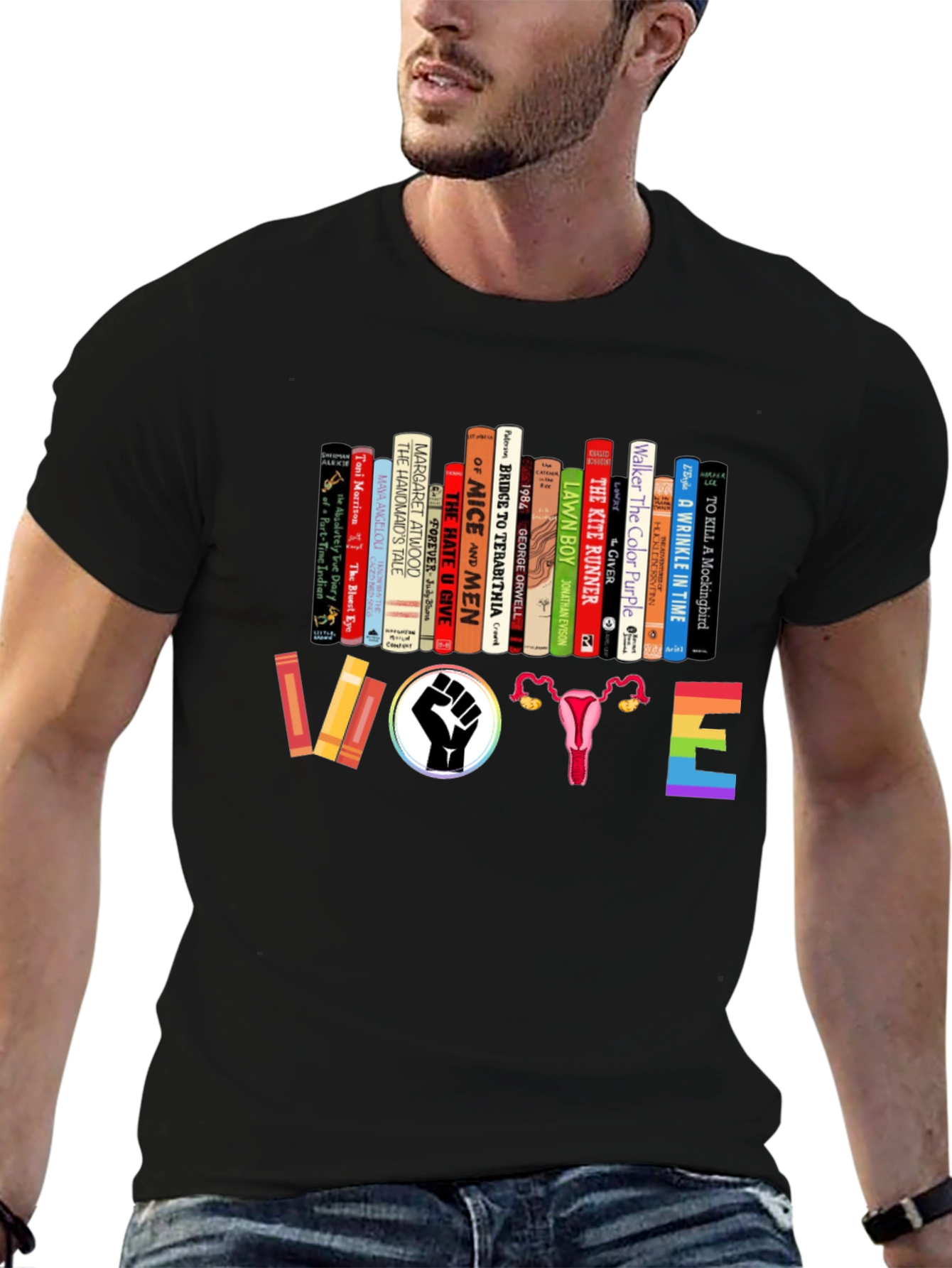Feminist Book Lover Vote T-Shirt