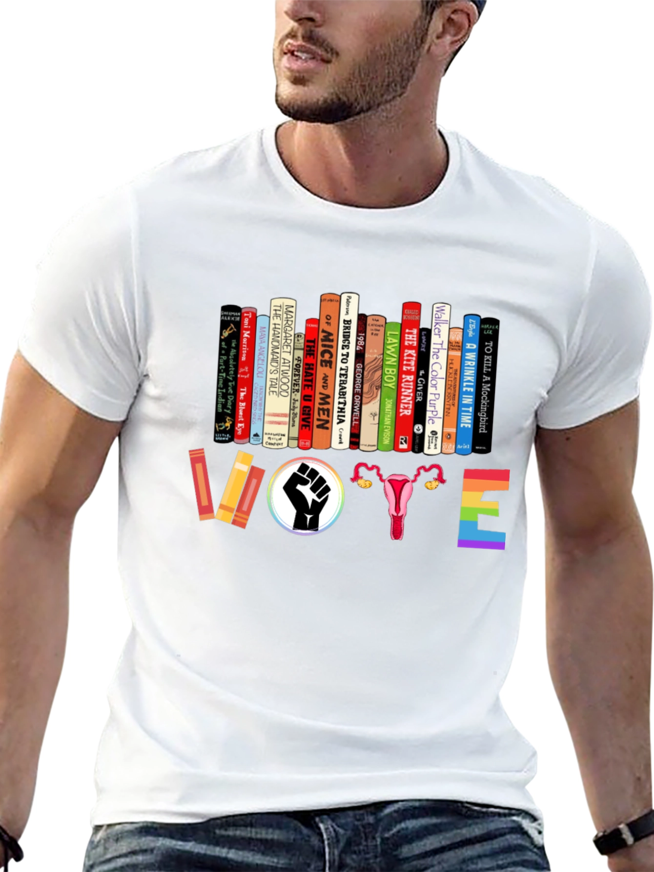 Feminist Book Lover Vote T-Shirt