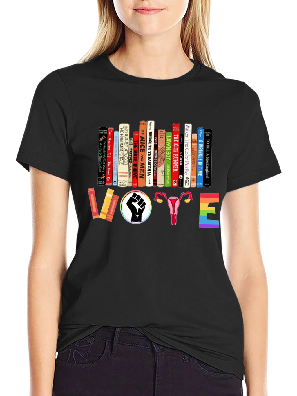 Feminist Book Lover Vote T-Shirt