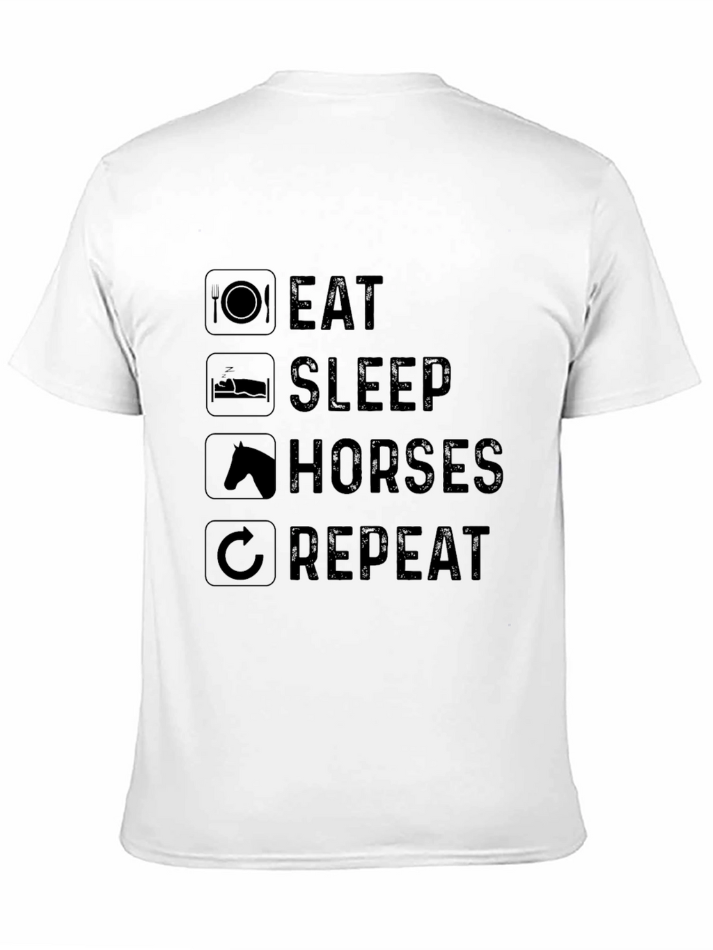 Eat Sleep Horses Repeat Graphic Tee