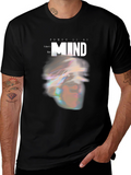 AI Mind Power Graphic Tee - Modern Futuristic Design