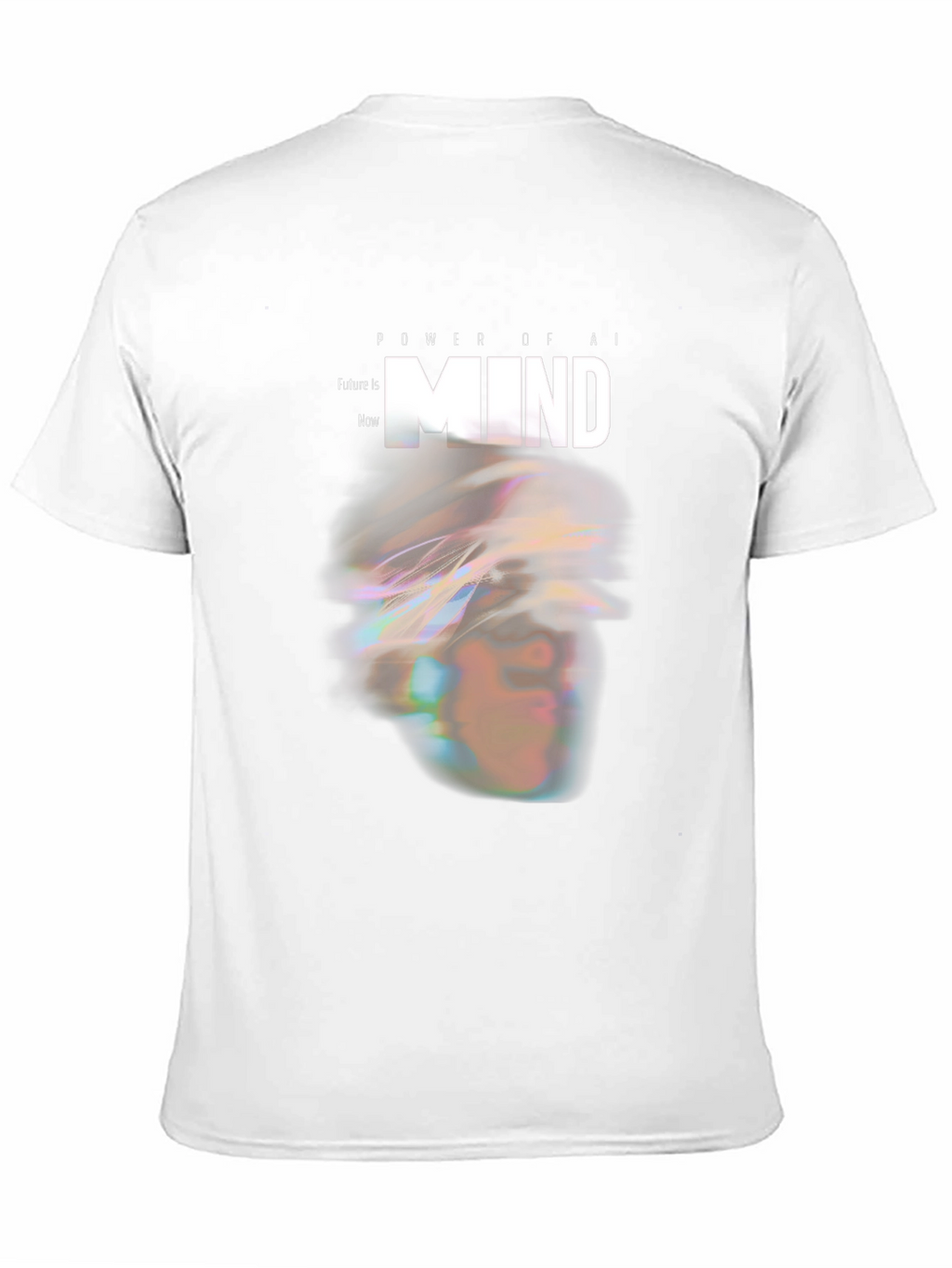 AI Mind Power Graphic Tee - Modern Futuristic Design