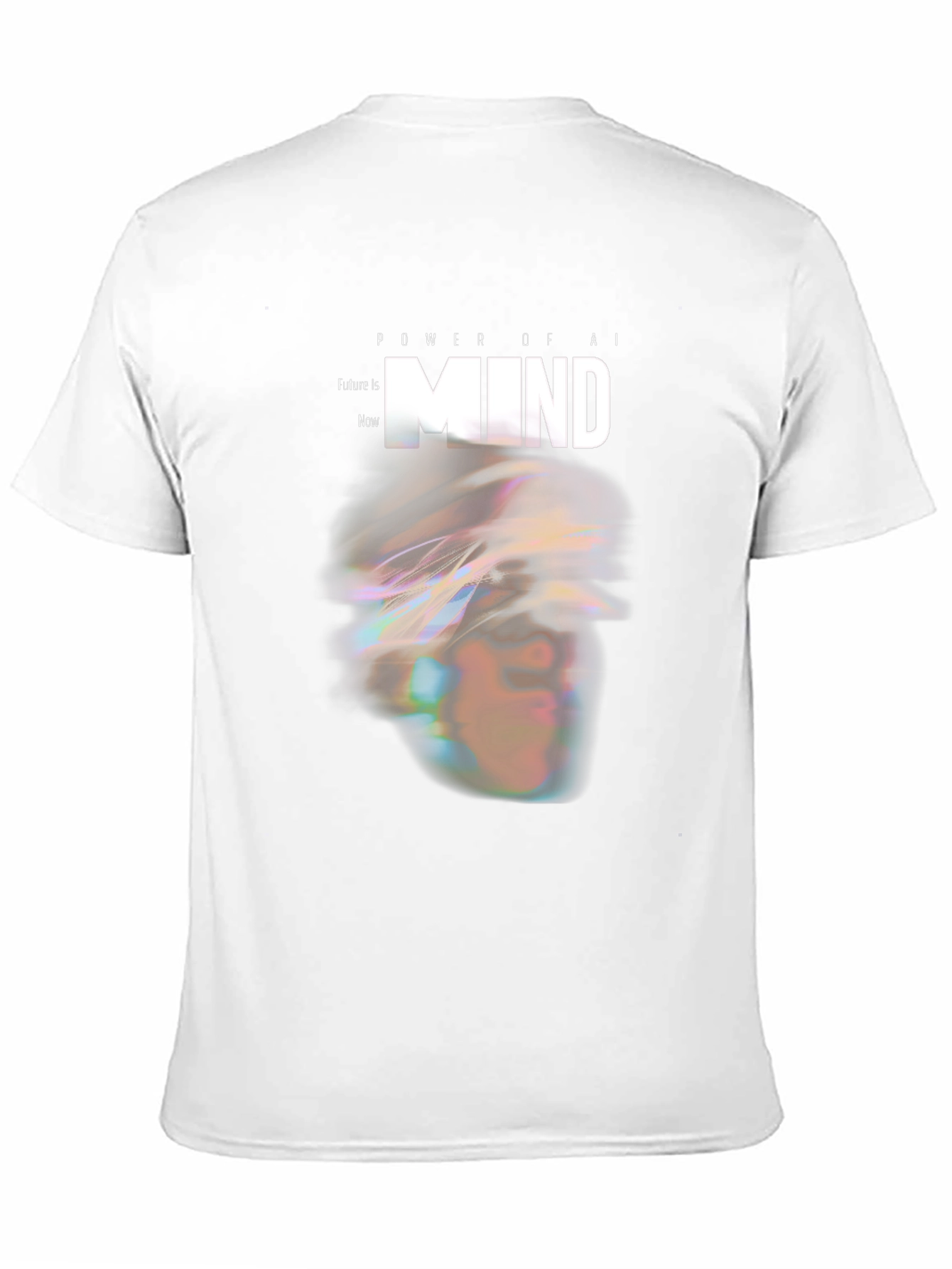 AI Mind Power Graphic Tee - Modern Futuristic Design