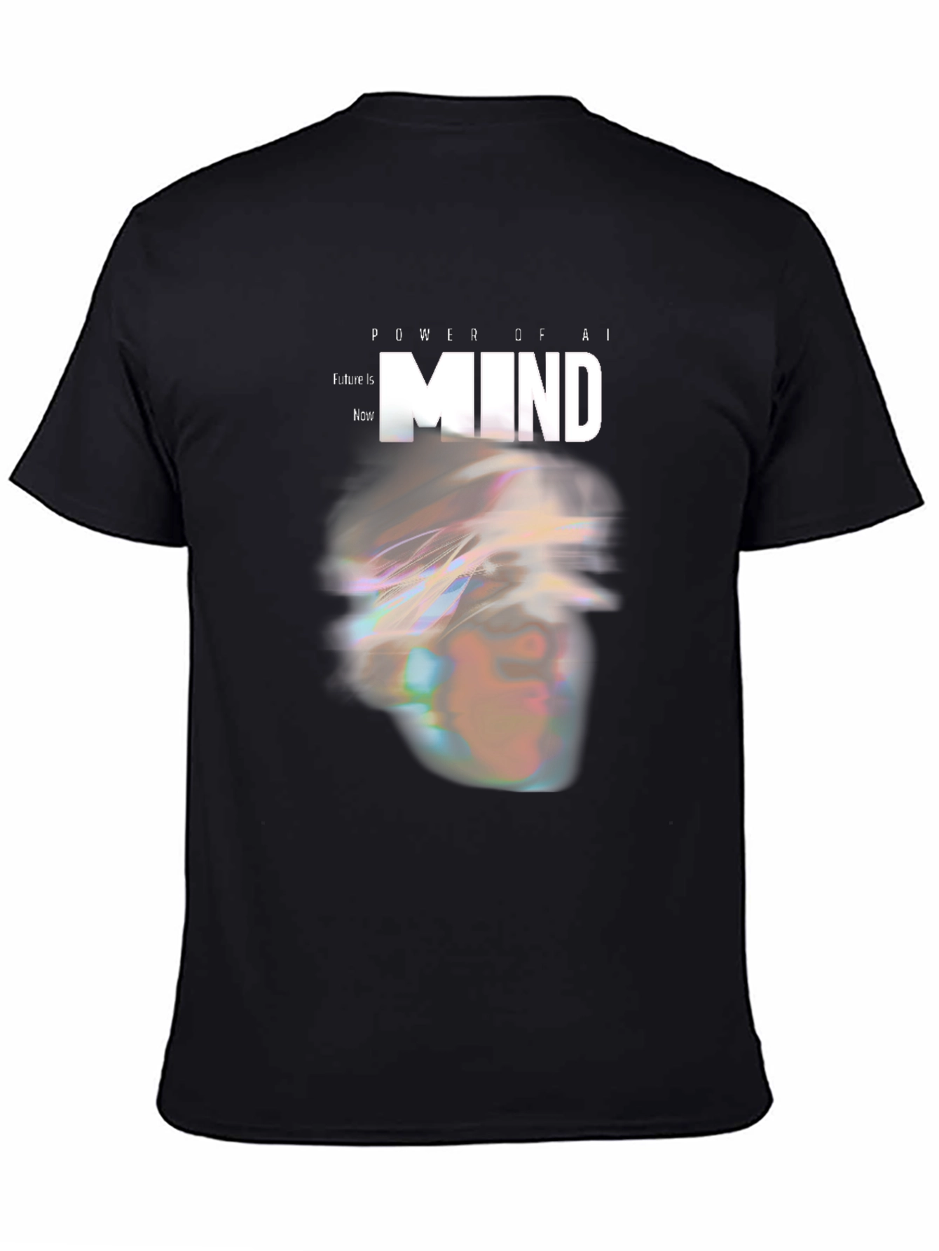 AI Mind Power Graphic Tee - Modern Futuristic Design