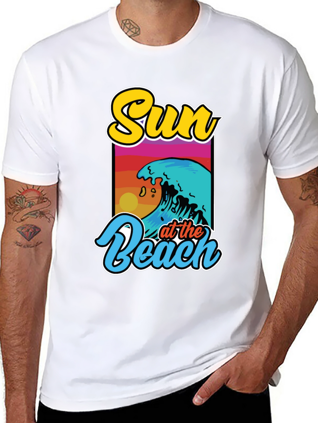 Sun at the Beach Graphic Tee - Summer Vibes