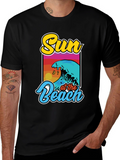 Sun at the Beach Graphic Tee - Summer Vibes