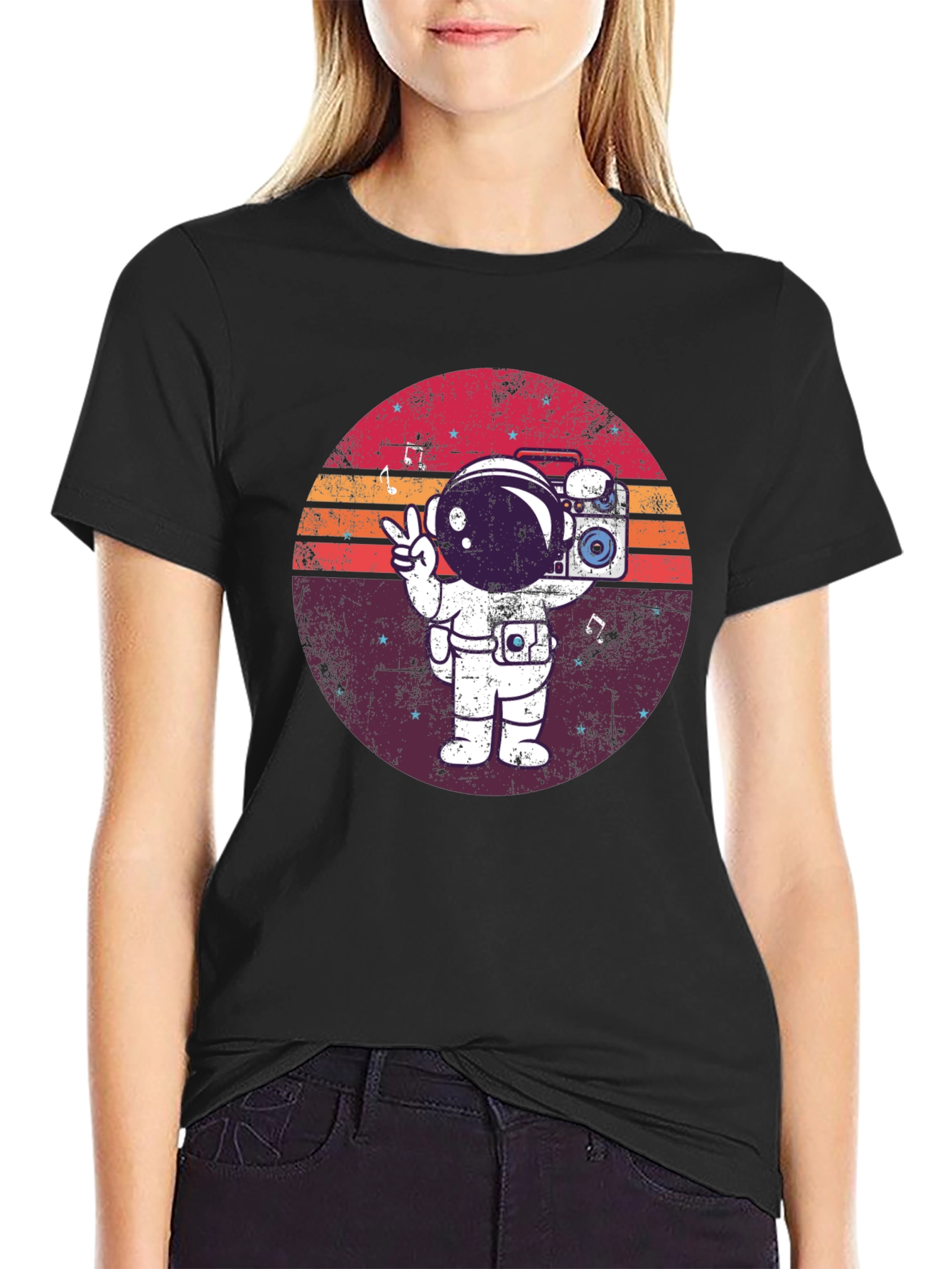 Retro Astronaut Graphic Tee - Space Vibes T-Shirt