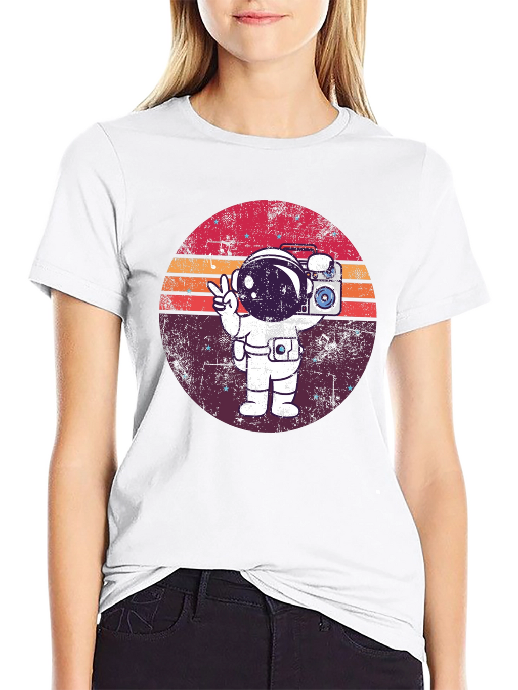 Retro Astronaut Graphic Tee - Space Vibes T-Shirt
