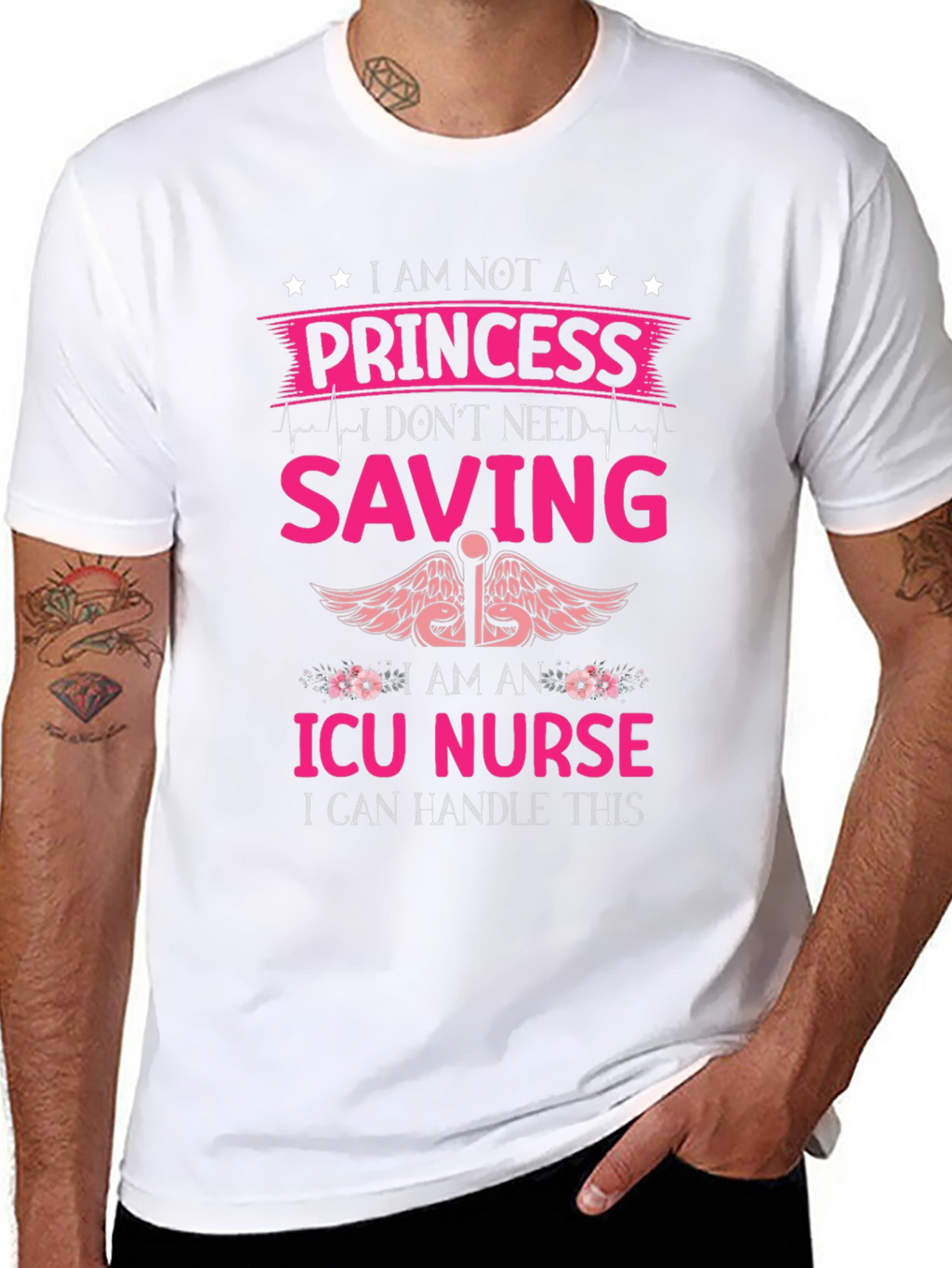 ICU Nurse Princess Graphic T-Shirt