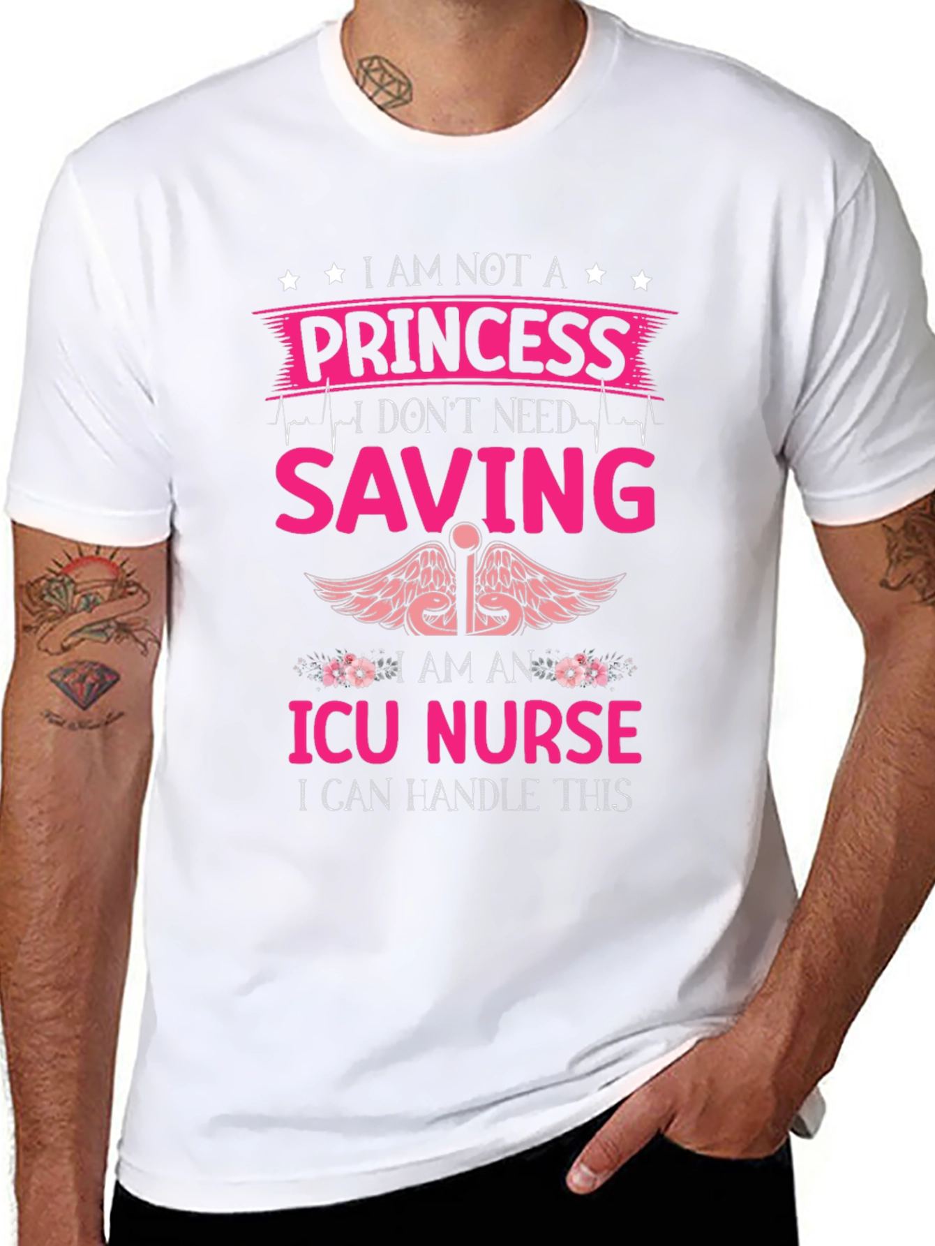 ICU Nurse Princess Graphic T-Shirt