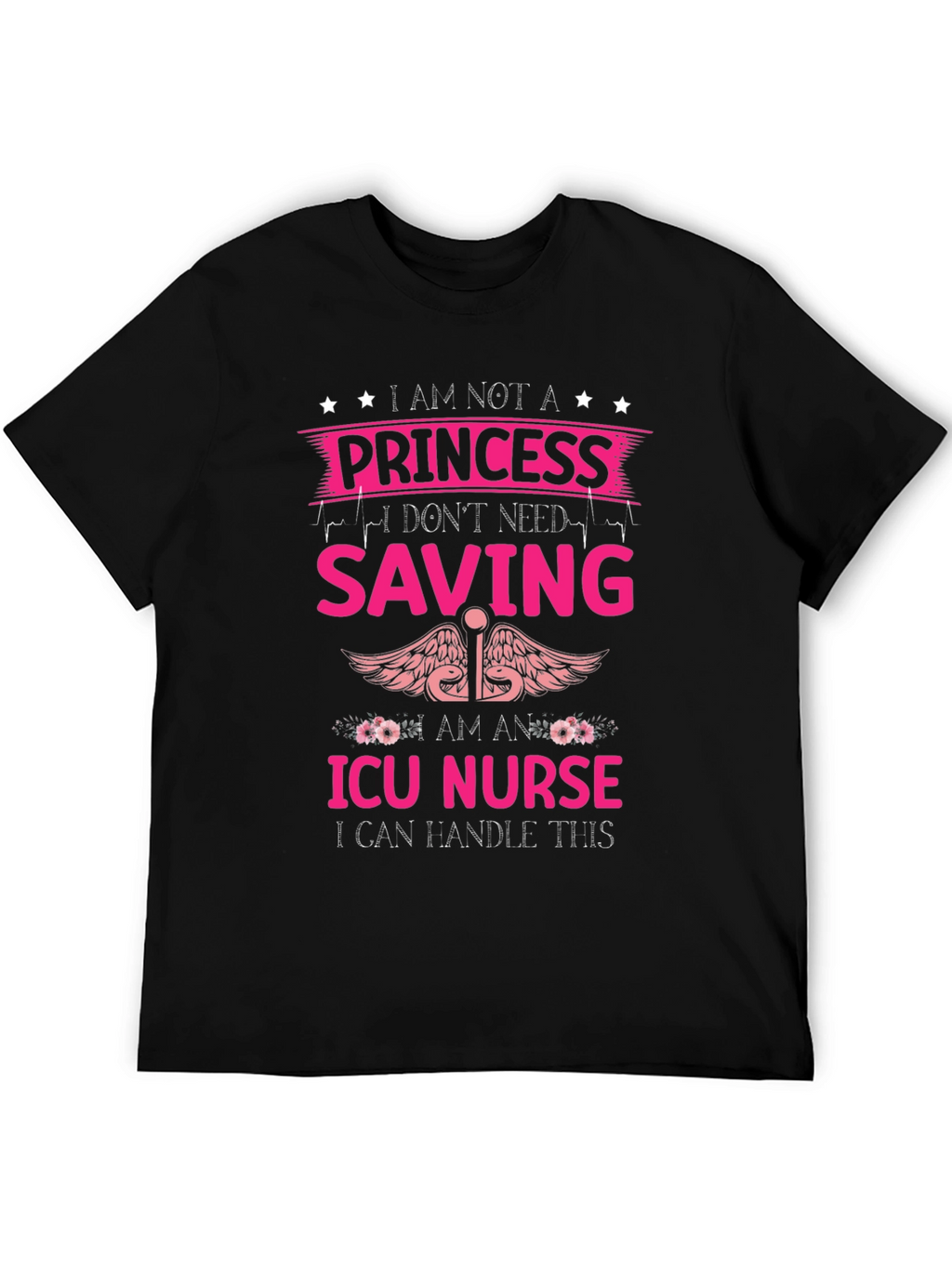 ICU Nurse Princess Graphic T-Shirt