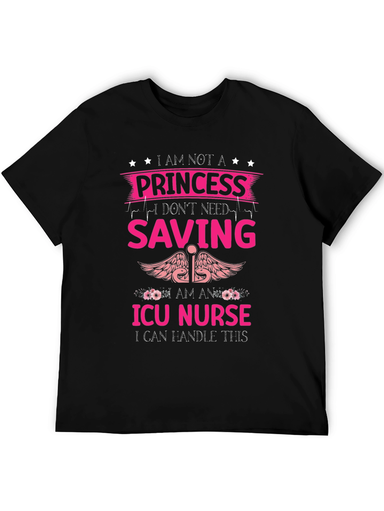 ICU Nurse Princess Graphic T-Shirt