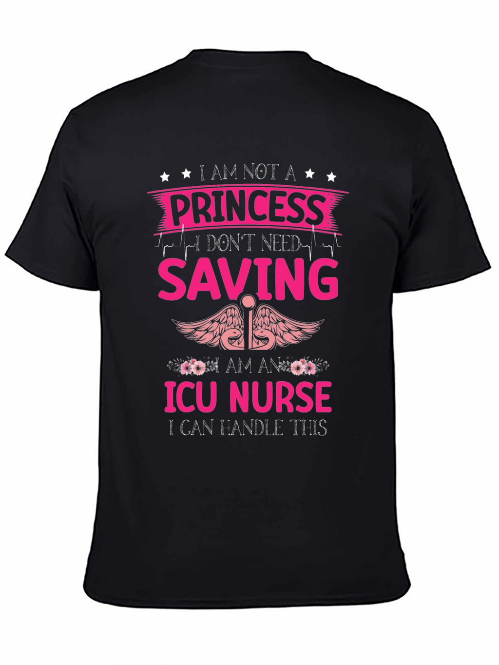 ICU Nurse Princess Graphic T-Shirt