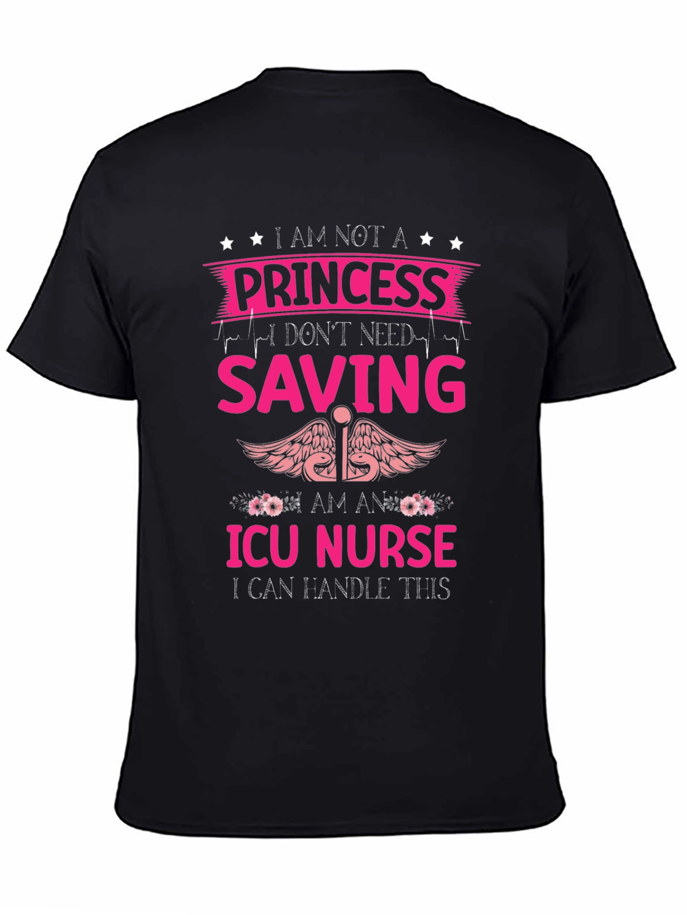 ICU Nurse Princess Graphic T-Shirt