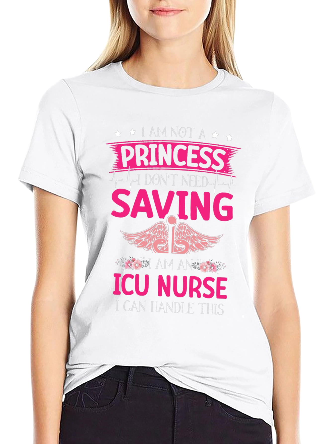 ICU Nurse Princess Graphic T-Shirt