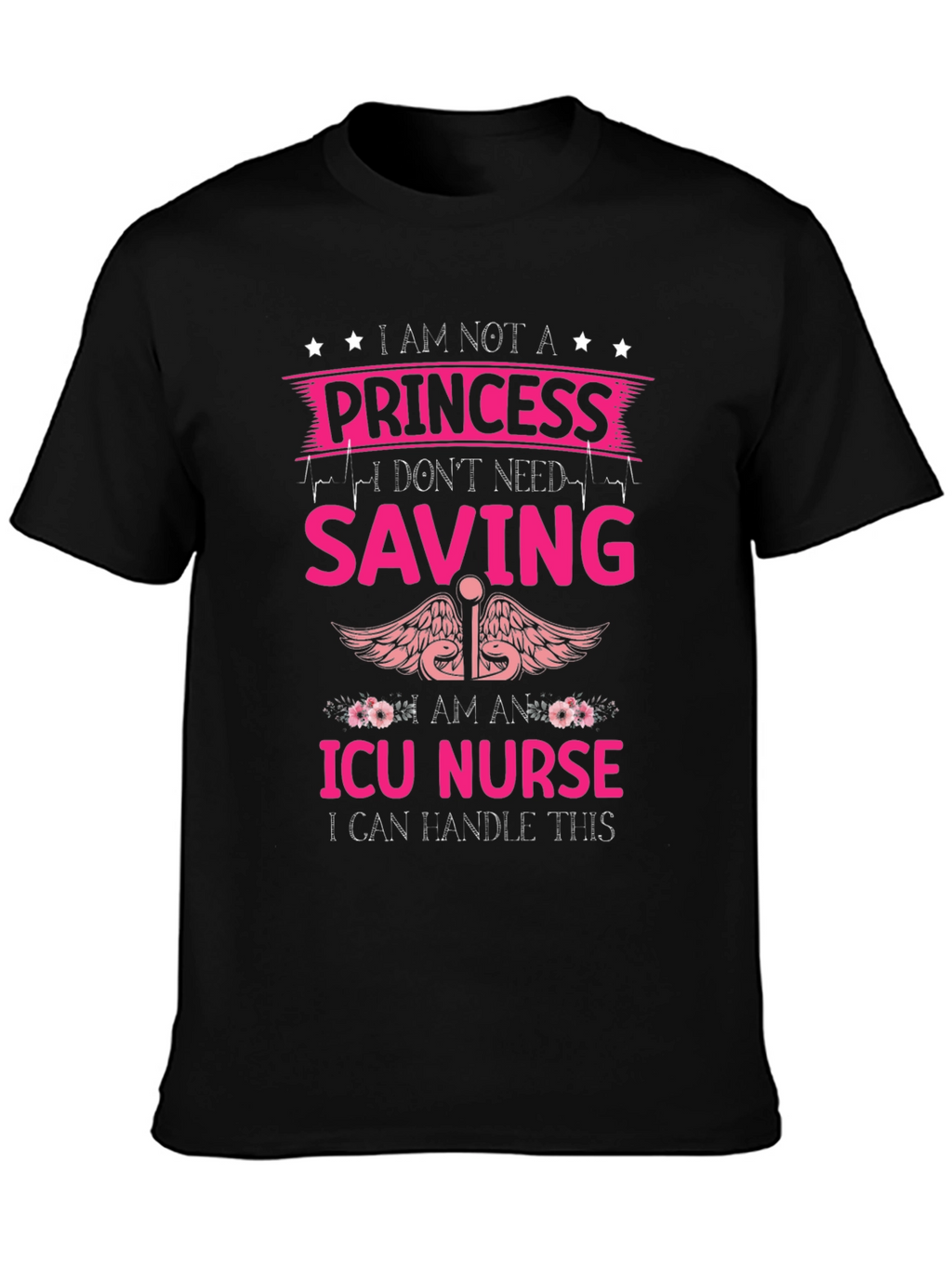 ICU Nurse Princess Graphic T-Shirt