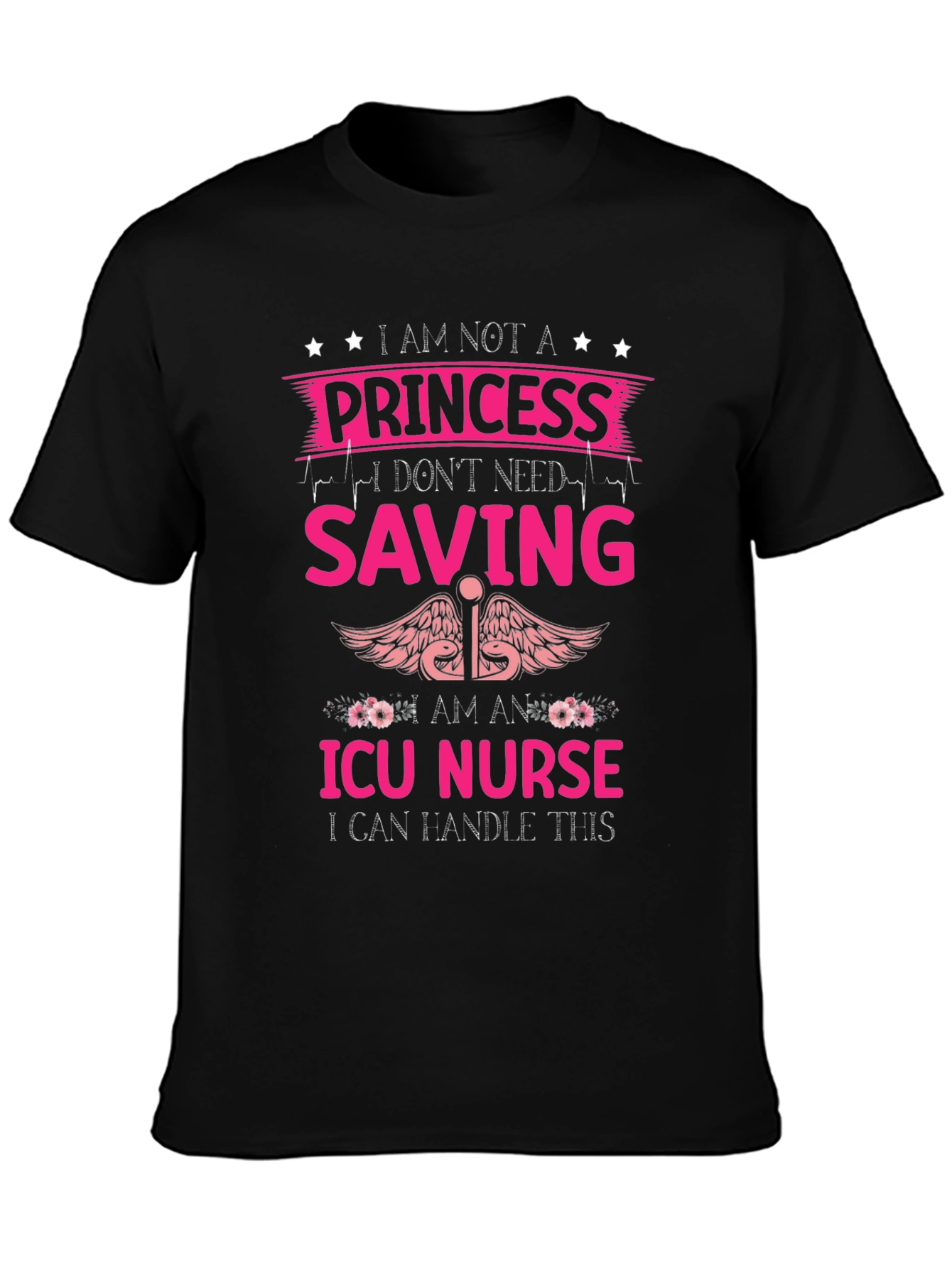 ICU Nurse Princess Graphic T-Shirt