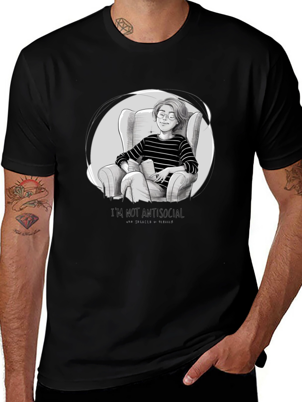 Introvert Comfort T-Shirt - Book Lover Tee