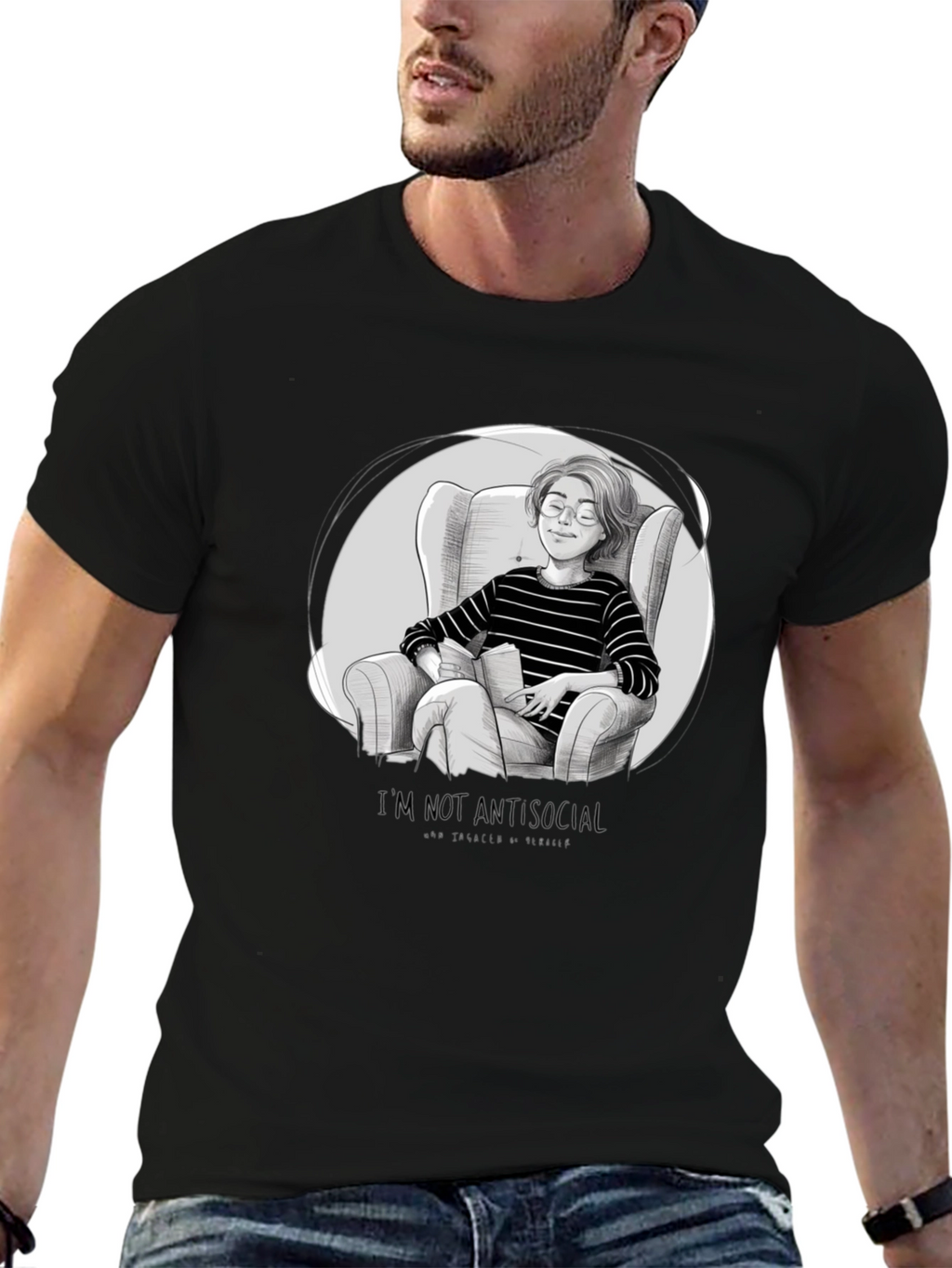 Introvert Comfort T-Shirt - Book Lover Tee