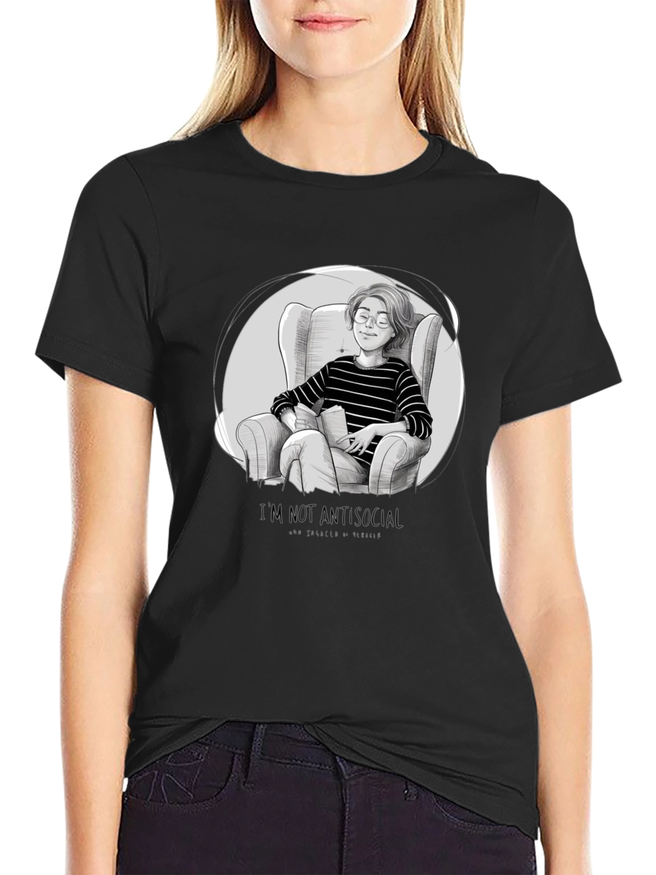 Introvert Comfort T-Shirt - Book Lover Tee