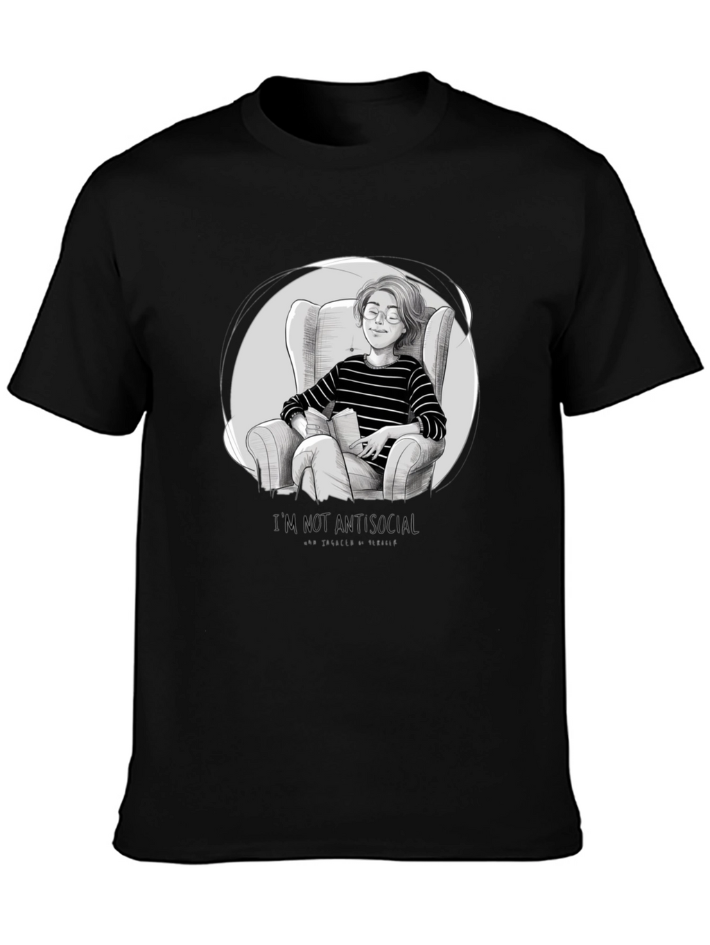 Introvert Comfort T-Shirt - Book Lover Tee
