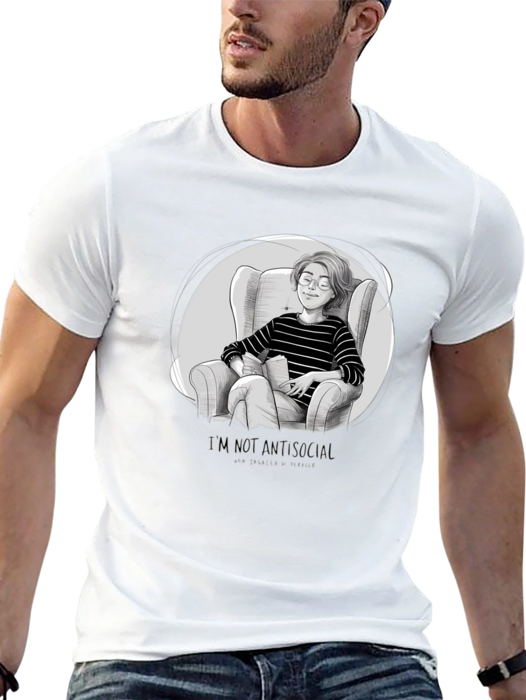 Introvert Comfort T-Shirt - Book Lover Tee