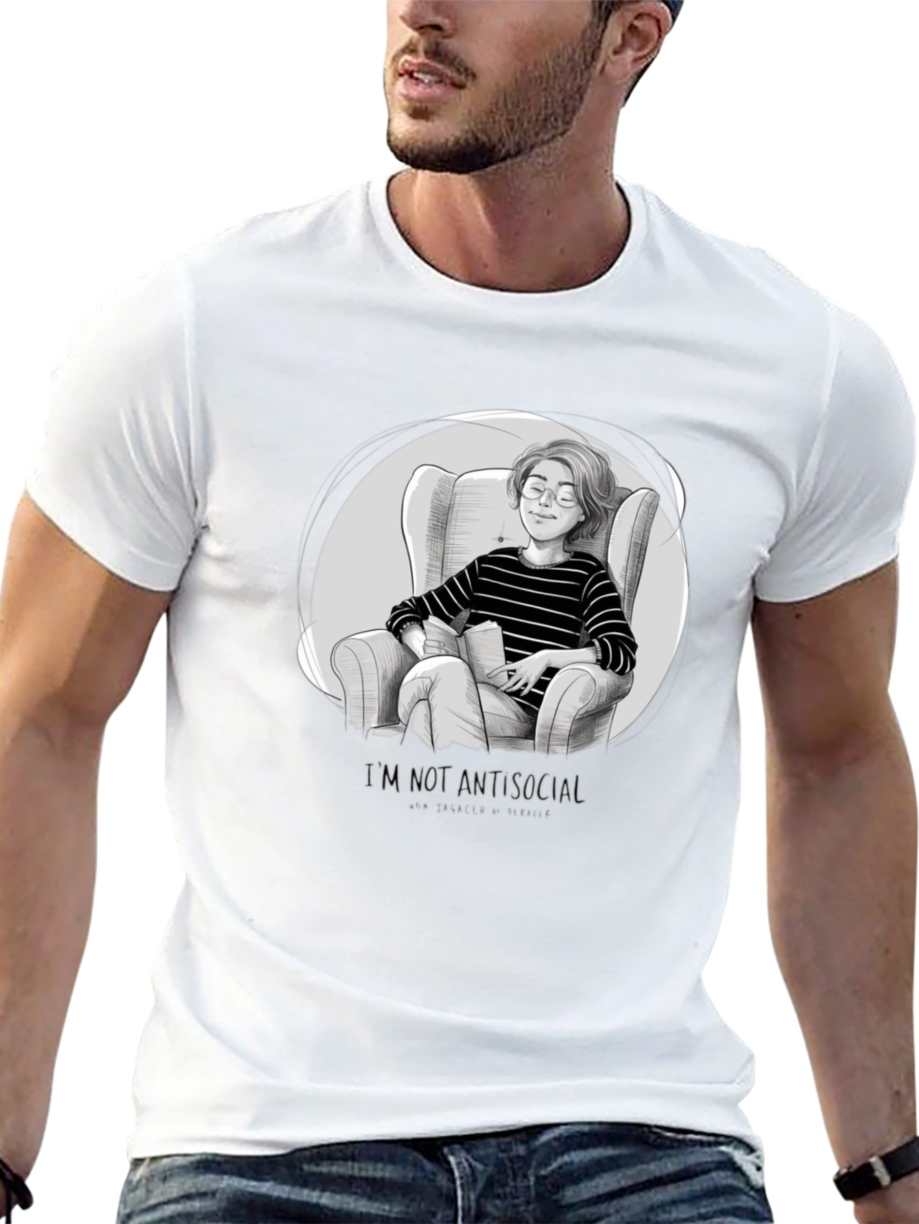 Introvert Comfort T-Shirt - Book Lover Tee